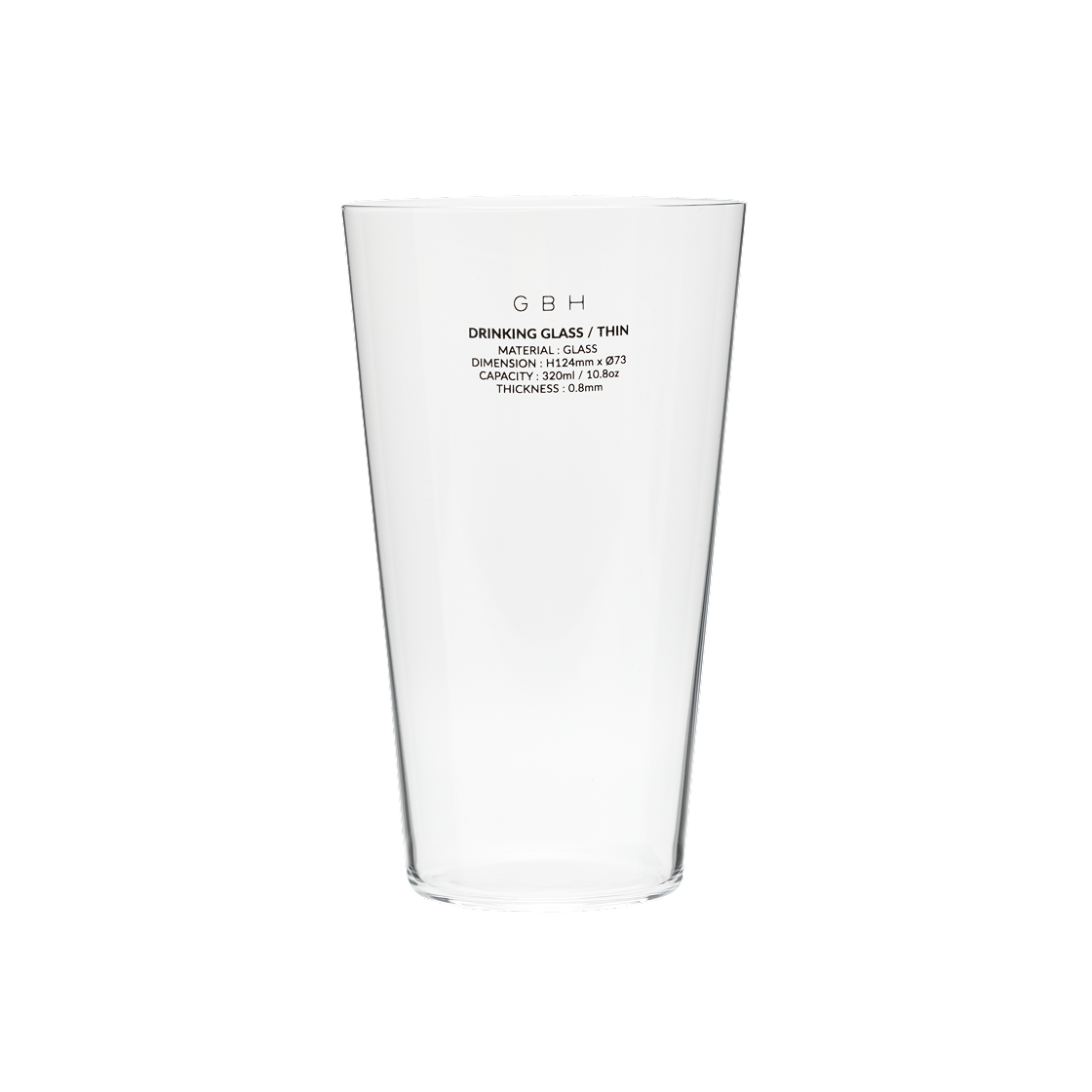 8800256753857 GBH HOME Drinking Glass Thin M