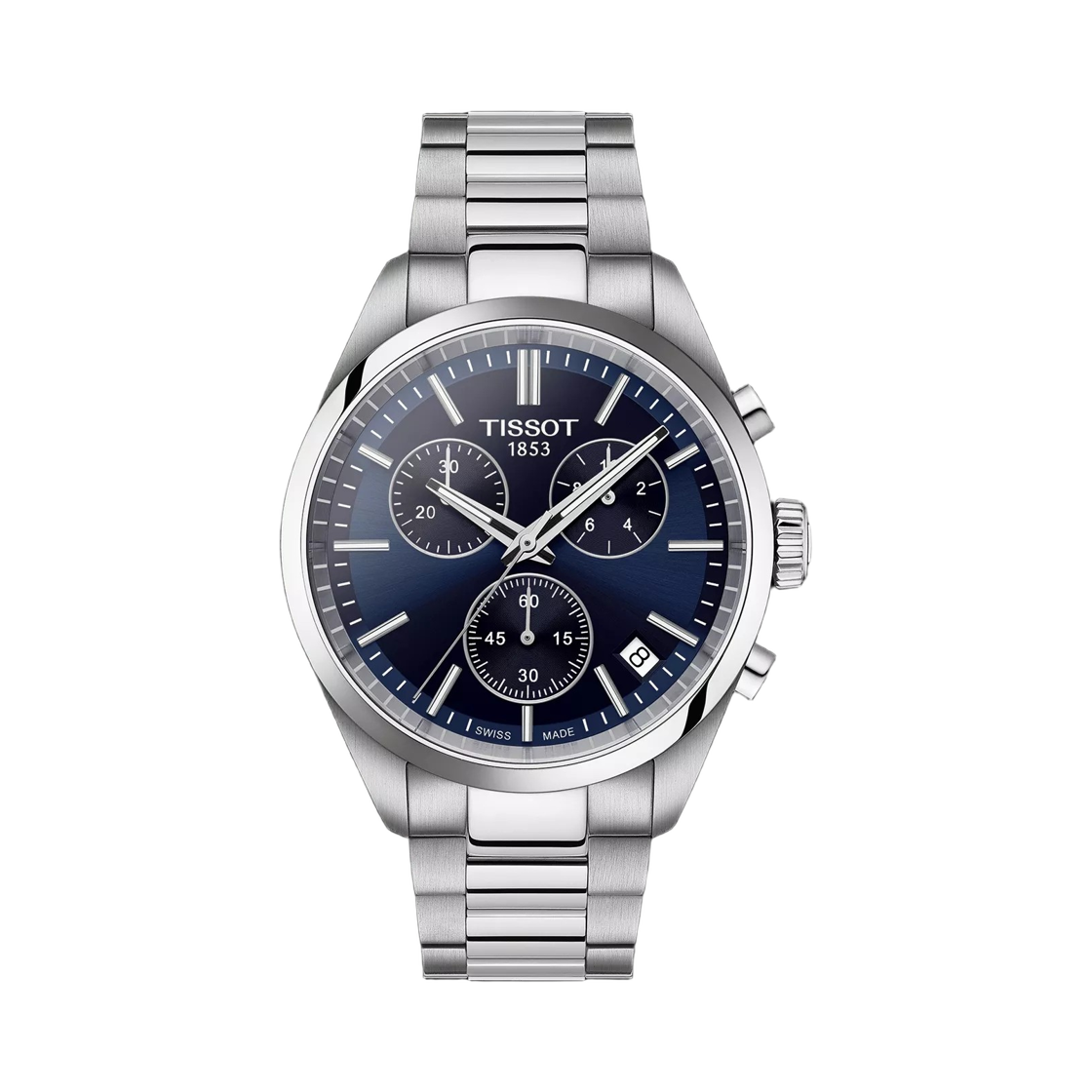 티쏘 PR 100 크로노그래프 쿼츠 40mm 스테인리스 스틸 블루(Tissot PR 100 Chronograph Quartz 40mm Stainless Steel Blue) - 1