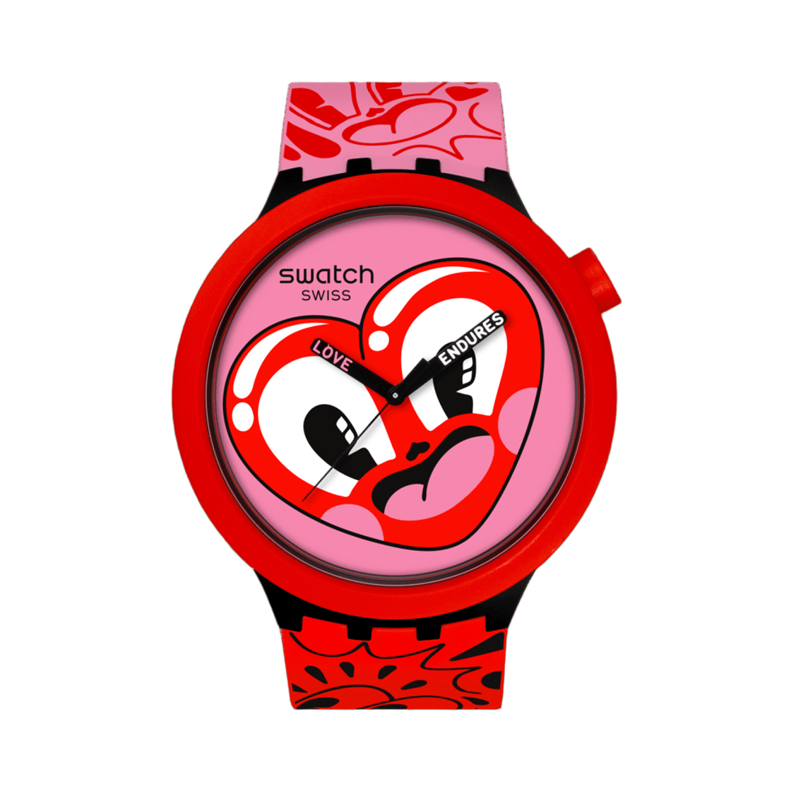 스와치 x 해티 스튜어트 해티스 하트 34mm 쿼츠 레드(Swatch x Hattie Stewart Hattie's Heart 34mm Quartz Red) - 1