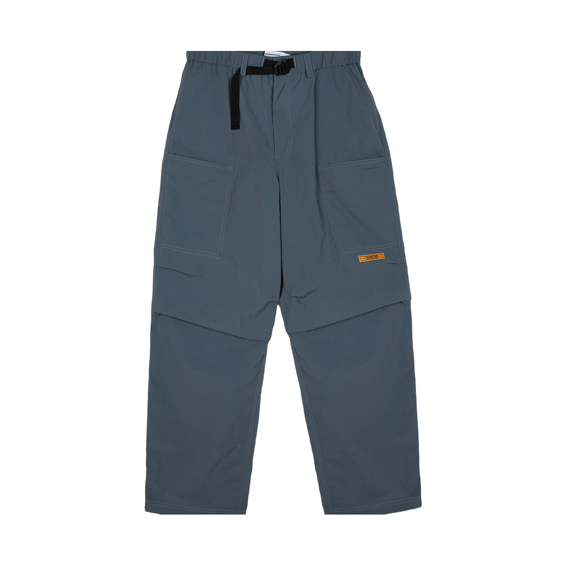 캑터스도넛마켓 버클 나일론 카고 팬츠 – 블루 그린(Cactusdonutmarket Buckle Nylon Cargo Pants - Blue Green)