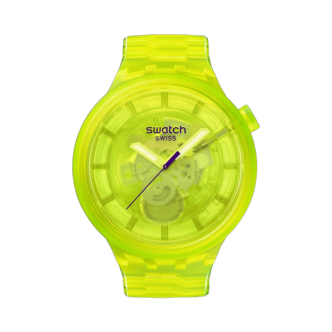 SB05J103 Swatch Yellow Joy 47mm Quartz Yellow