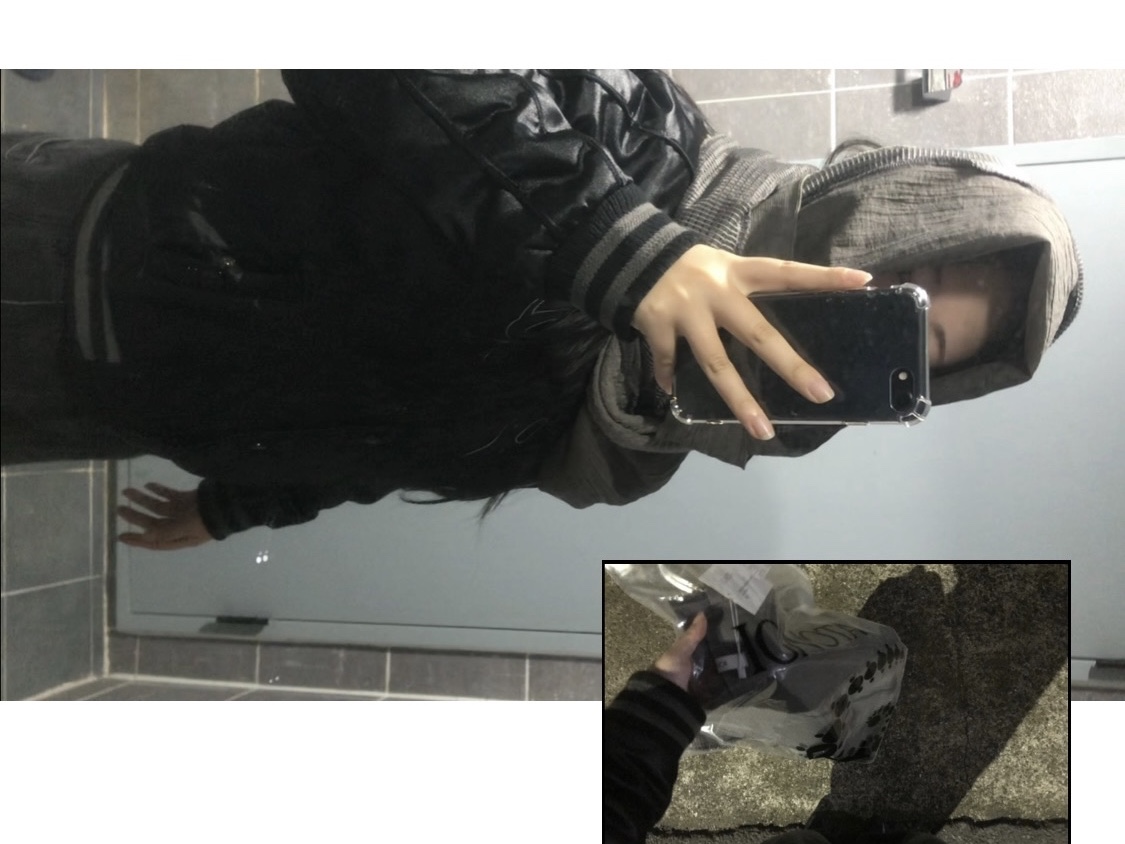 Ignota Core:13 Scarification Scarf Charcoal 착용 스타일 - 1