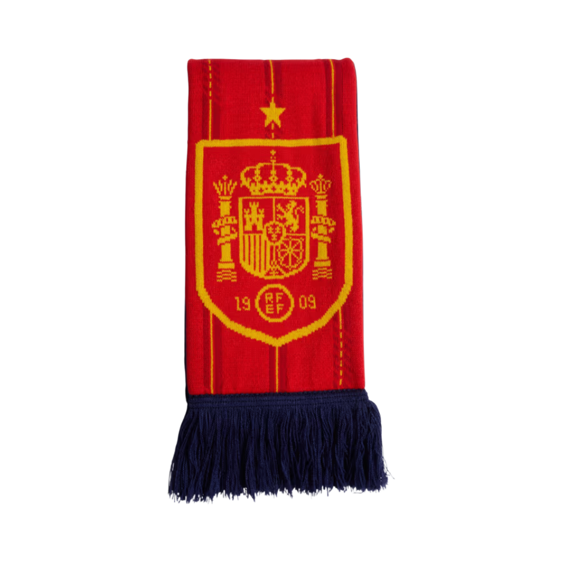 아디다스 RFEF 스페인 풋볼 머플러 다크 블루 비비드 레드(Adidas RFEF Spain Football Muffle Dark Blue Vivid Red)
