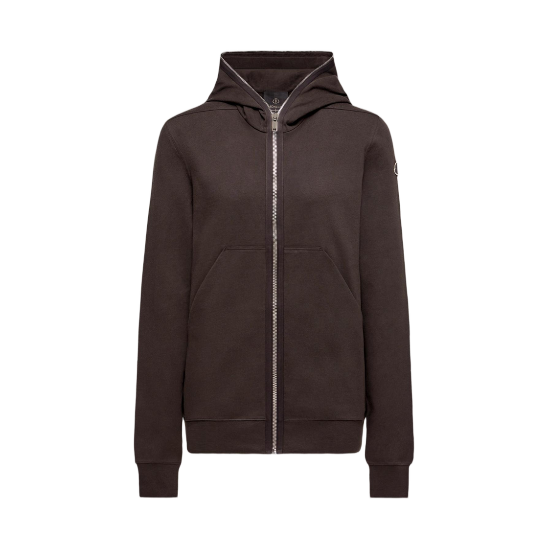 몽클레르 x 릭 오웬스 코튼 집락 후드 브라운 - 26SS(Moncler x Rick Owens Cotton Ziplock Hoodie Brown - 26SS) - 1