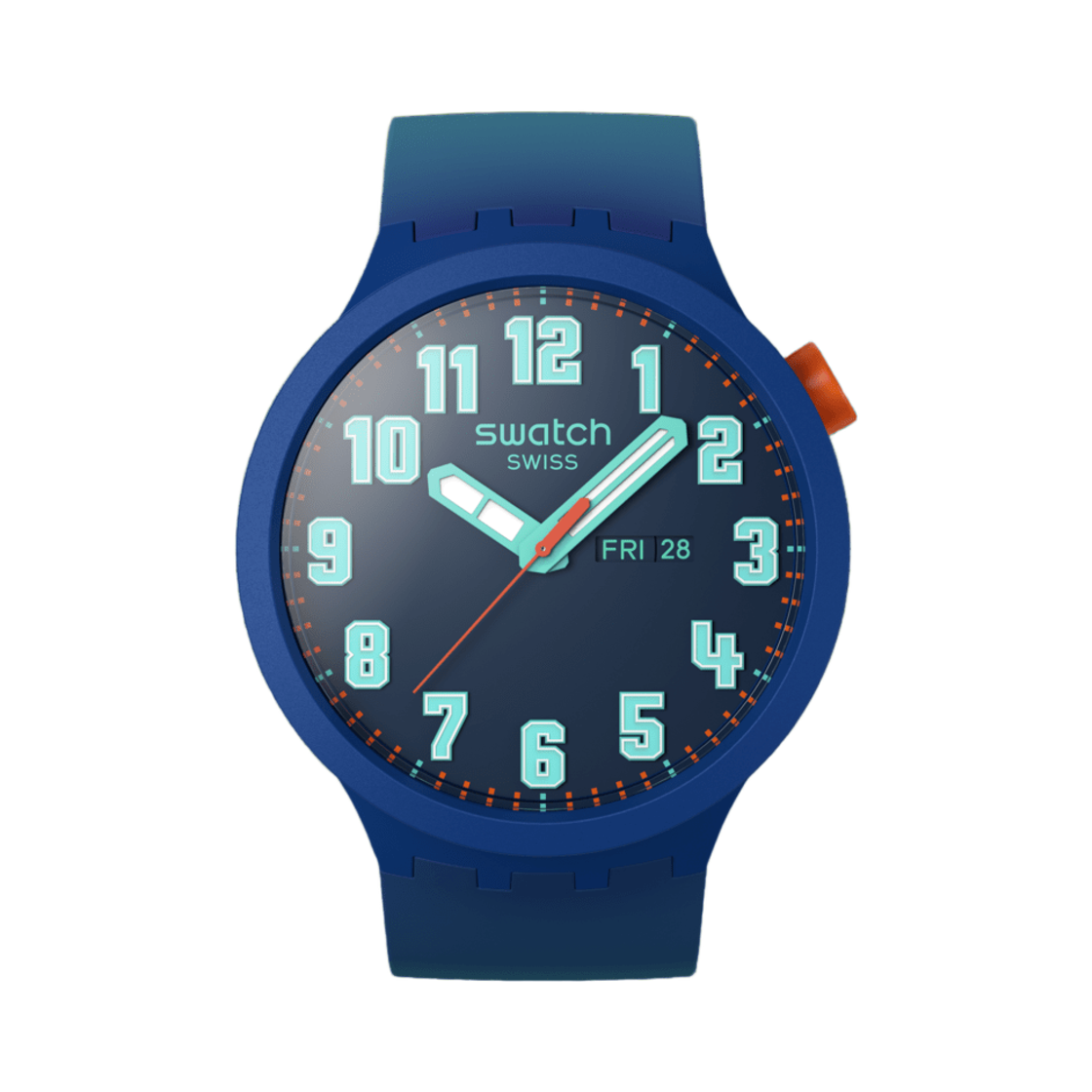 스와치 에센셜리 볼드 47mm 쿼츠 블루(Swatch Essentially Bold 47mm Quartz Blue) - 1