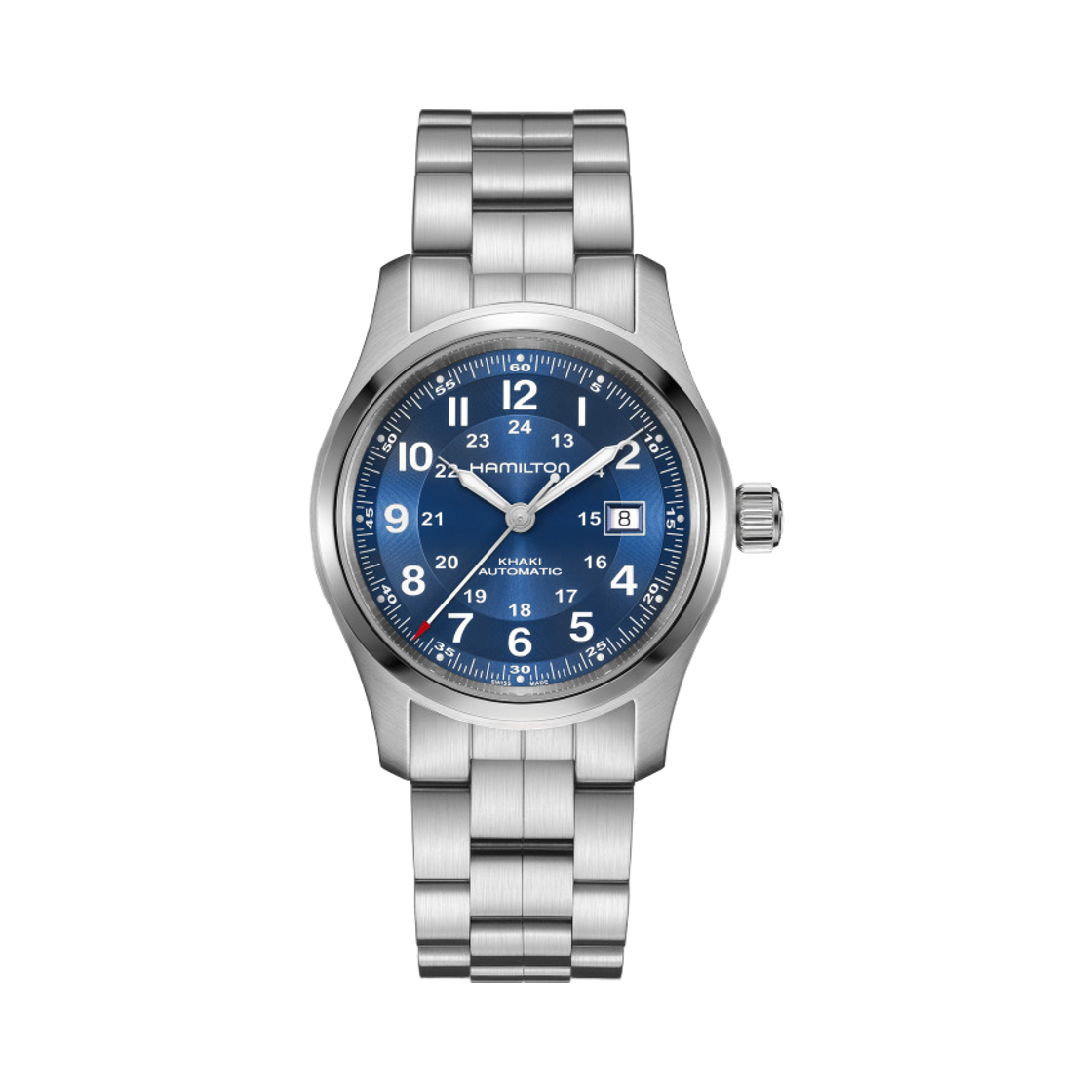 해밀턴 카키 필드 오토 42mm 스테인리스 스틸 블루(Hamilton Khaki Field Auto 42mm Stainless Steel Blue) - 1