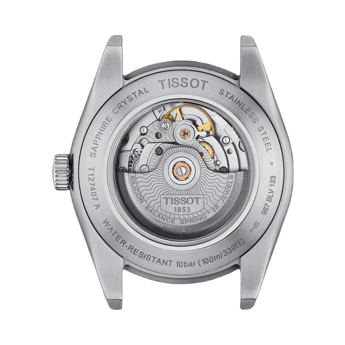 티쏘 젠틀맨 파워매틱 80 실리시움 40mm 스테인리스 스틸 블랙(Tissot Gentleman Powermatic 80 Silicium 40mm Stainless Steel Black) - 2
