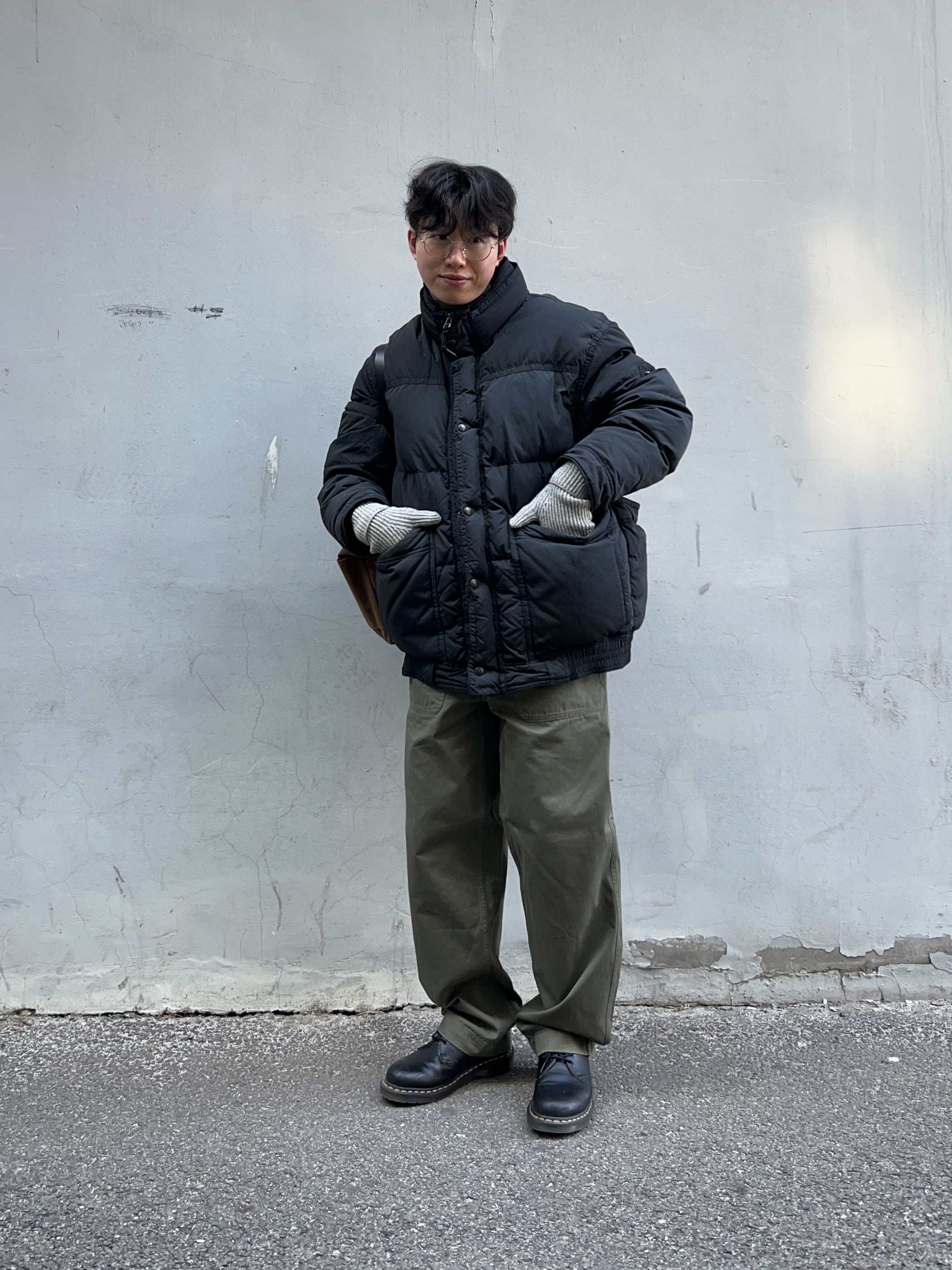 Dr. Martens 1461 Smooth Black 착용 스타일 - 1