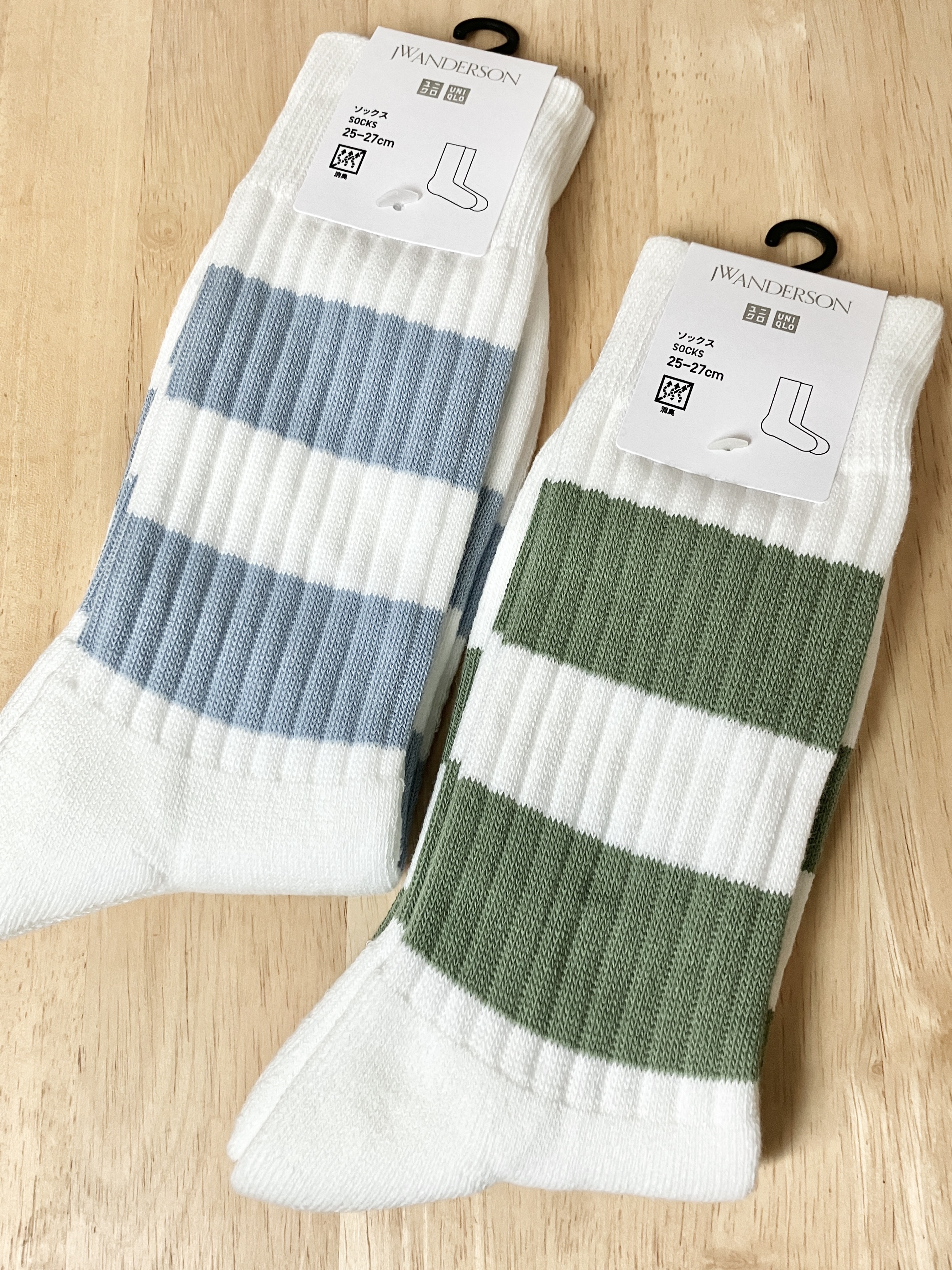 Uniqlo x JW Anderson Socks B Blue 착용 스타일