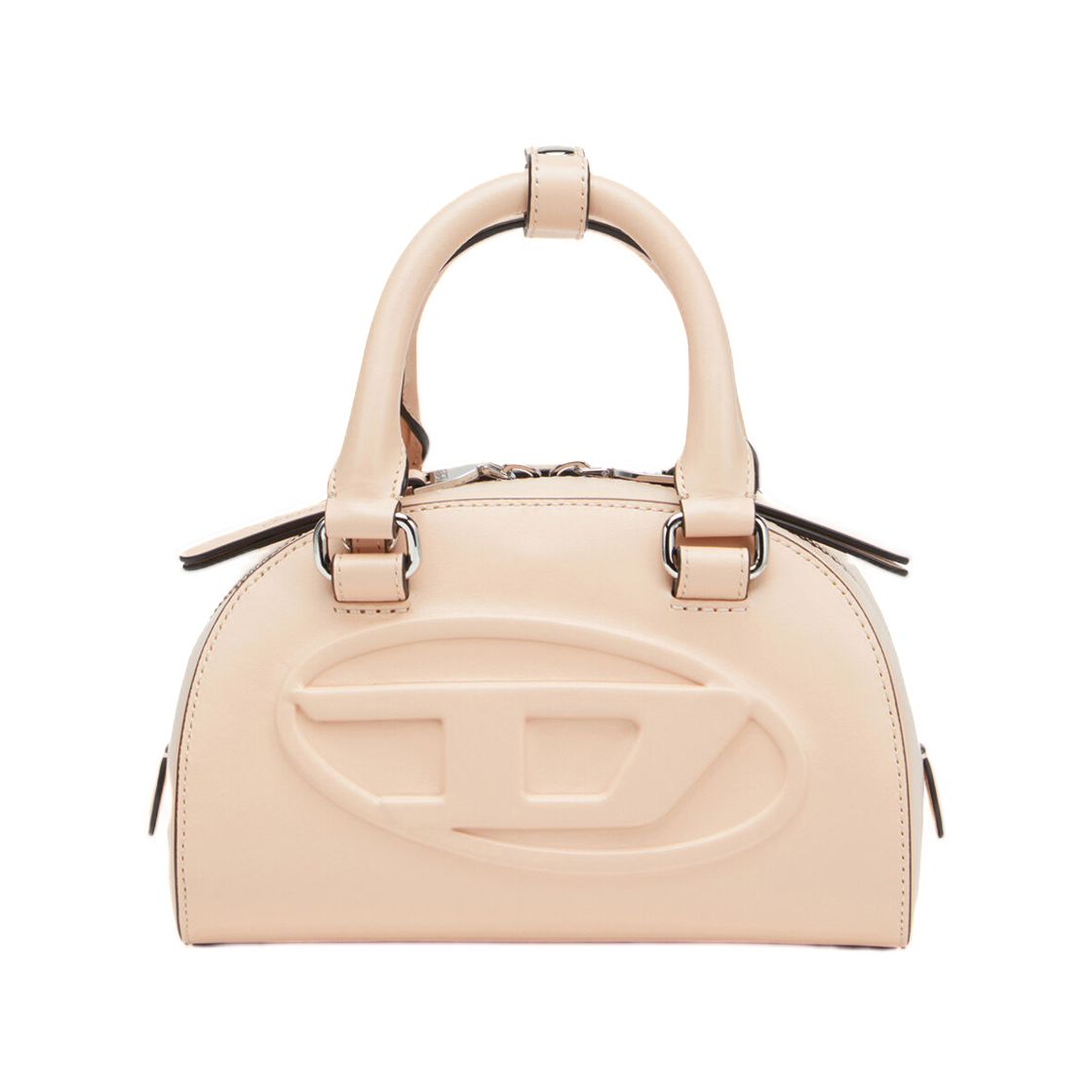 X10369P8279-T4123 Diesel 1dr Dome Crossbody 1Dr Dome-Leather Mini Bowling Bag Pink