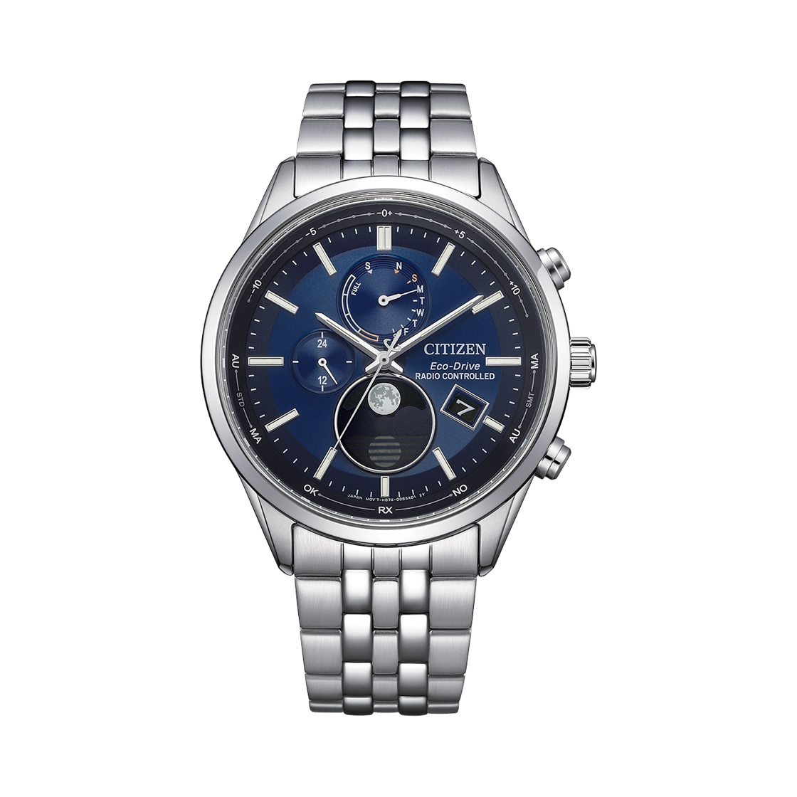 시티즌 글로벌 라디오 컨트롤 에코드라이브 42mm 스테인리스 스틸 실버 블루(Citizen Global Radio Controlled Eco-Drive 42mm Stainless Steel Silver Blue) - 1