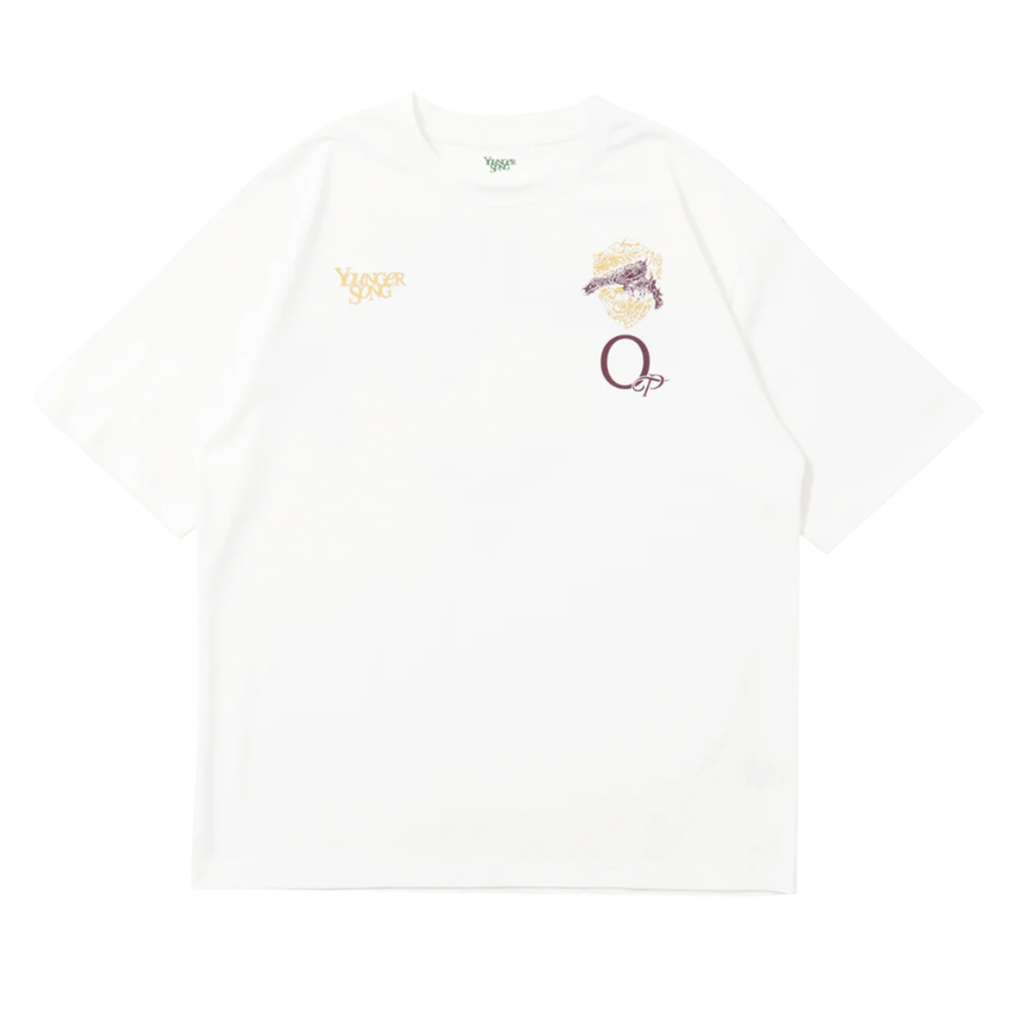 영거송 x 오버더피치 건 로고 티셔츠 화이트(Younger Song x Over The Pitch Gun Logo Tee White) - 1
