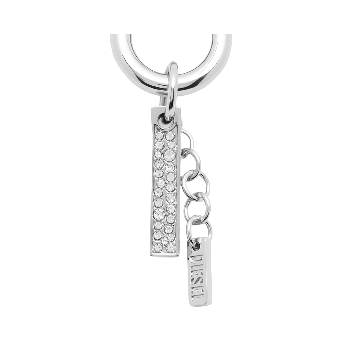 디젤 라인스톤 펜던트 참 실버(Diesel Charm with Rhinestone Pendant Silver) - 1