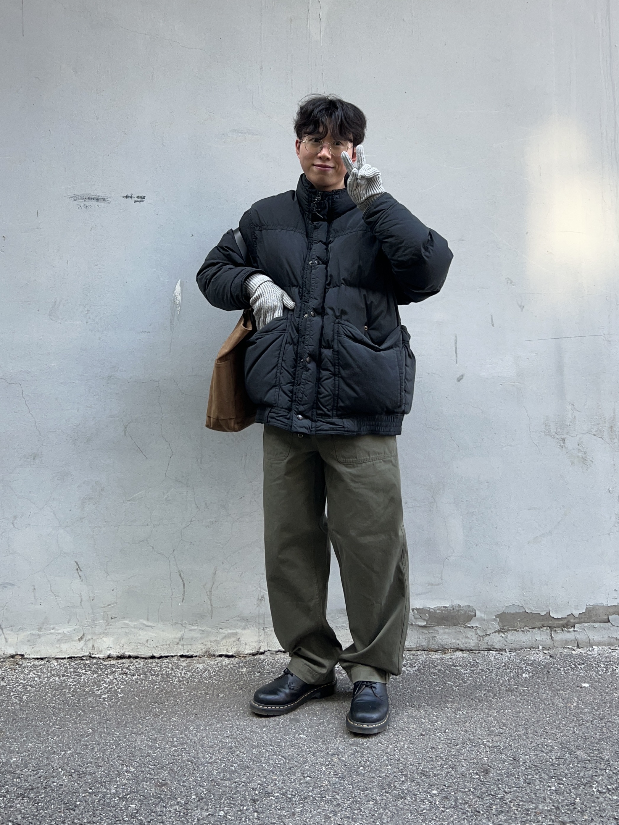 Dr. Martens 1461 Smooth Black 착용 스타일 - 2