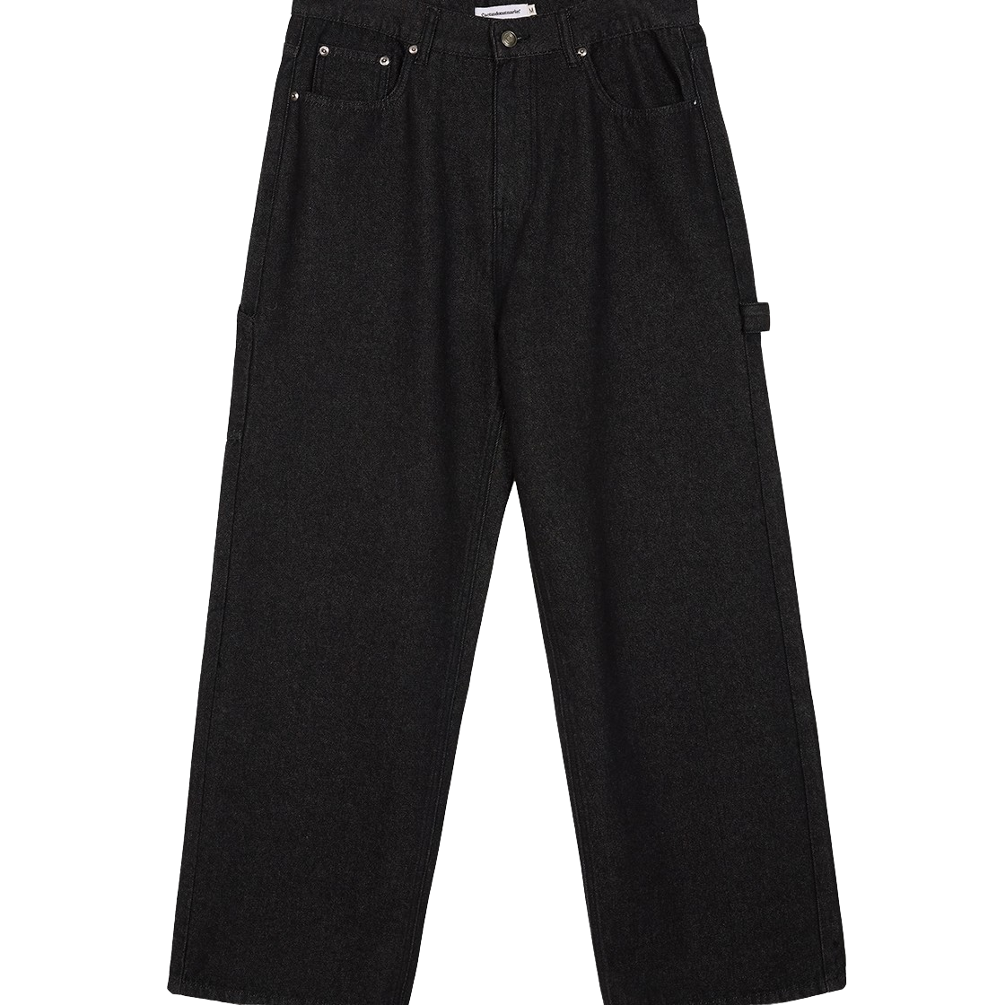 캑터스도넛마켓 논페이드 카펜터 데님 팬츠 – 블랙(Cactusdonutmarket Non-Fade Carpenter Denim Pants - Black) - 2