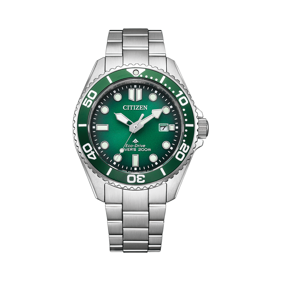 시티즌 프로마스터 에코드라이브 다이버 40.6mm 스테인리스 스틸 실버 그린(Citizen Promaster Eco-Drive Diver 40.6mm Stainless Steel Silver Green) - 1