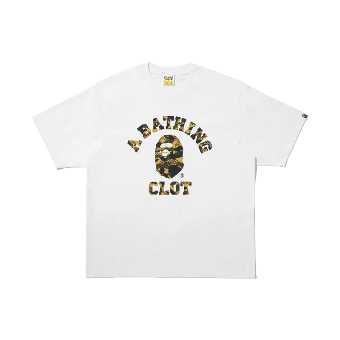 - BAPE x Clot College Relaxed Fit T-Shirt White