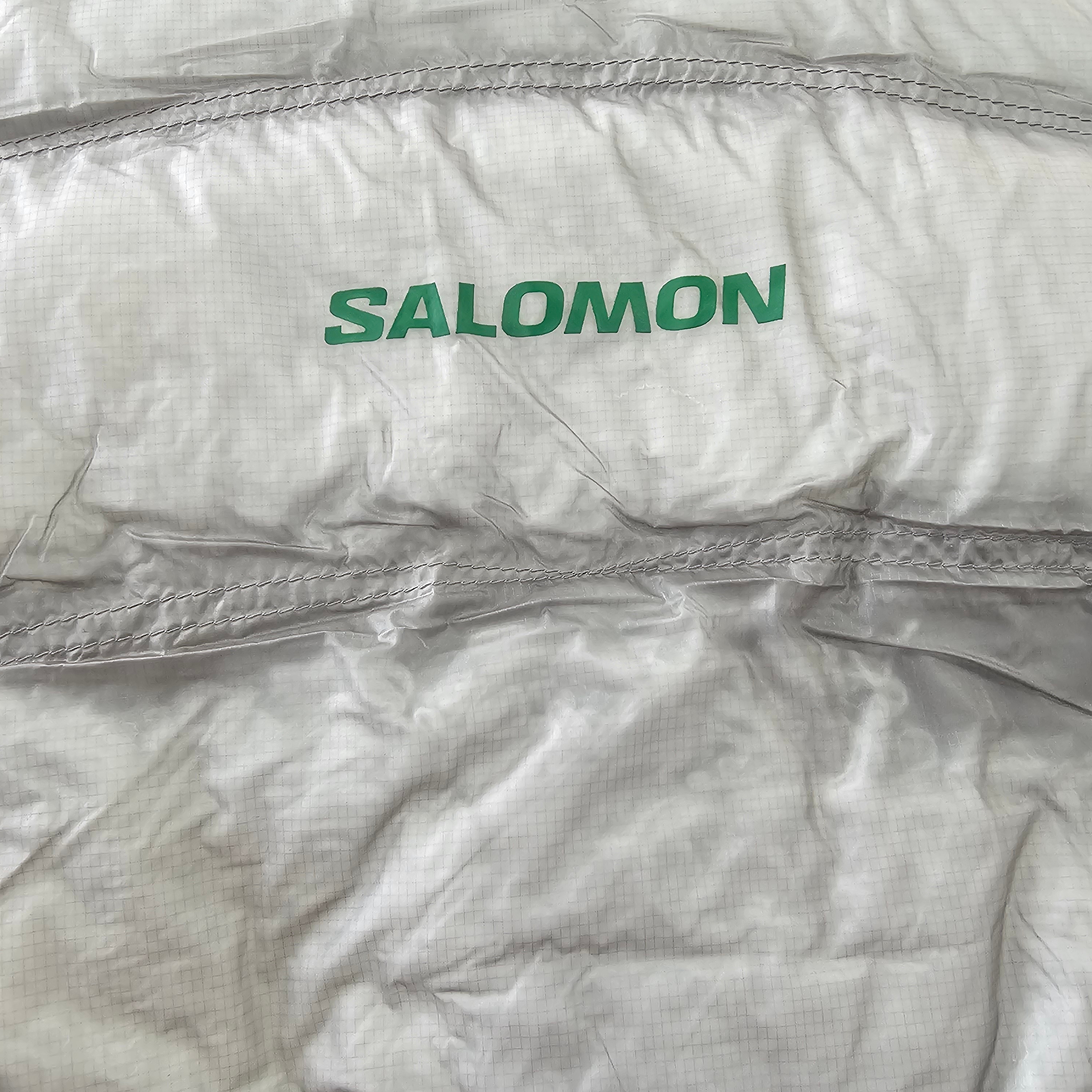 Salomon UNI Cross Insulation Jacket Light Grey 착용 스타일 - 3
