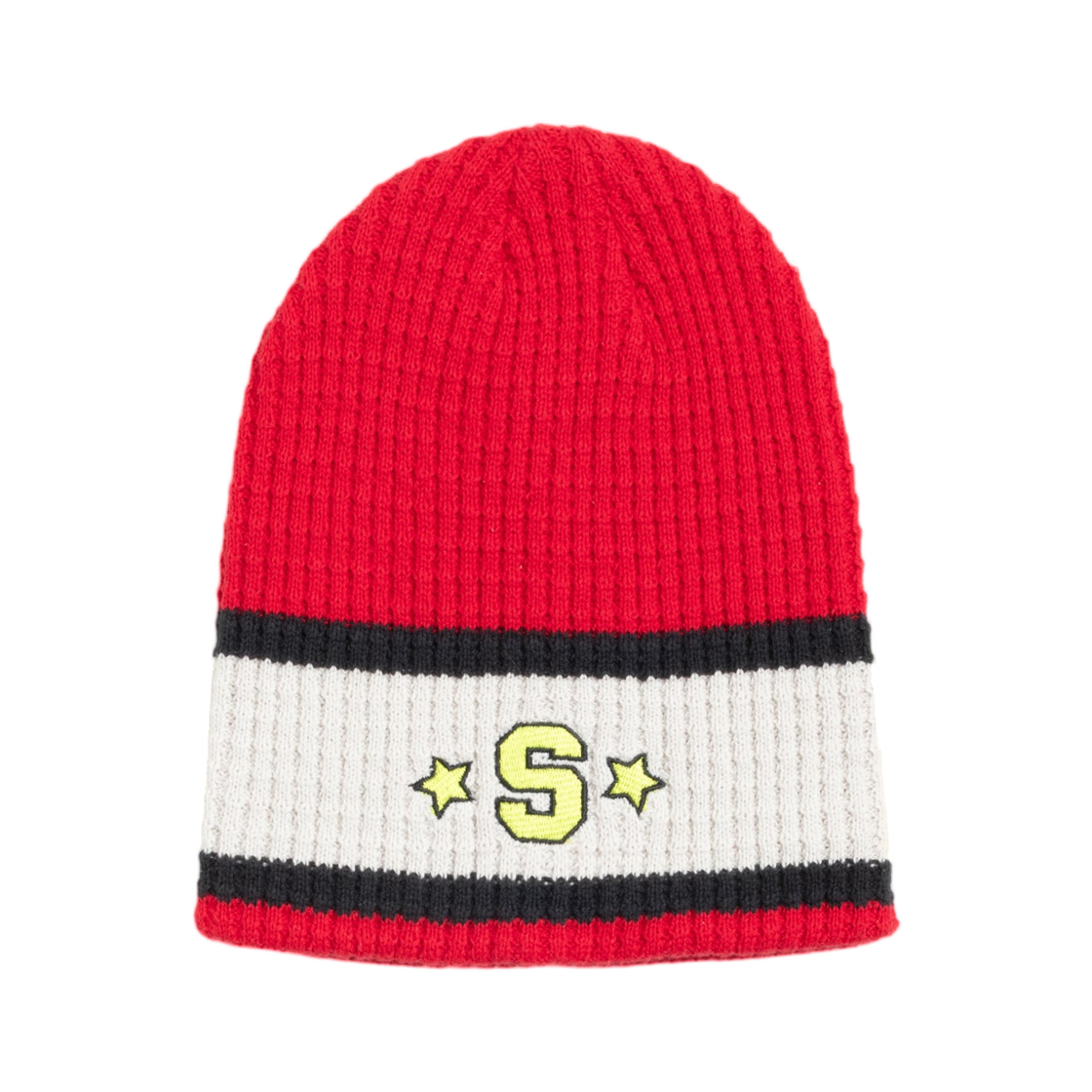 스투시 바시티 S 스트라이프 스컬캡 체리(Stussy Varsity S Stripe Skullcap Cherry) - 1