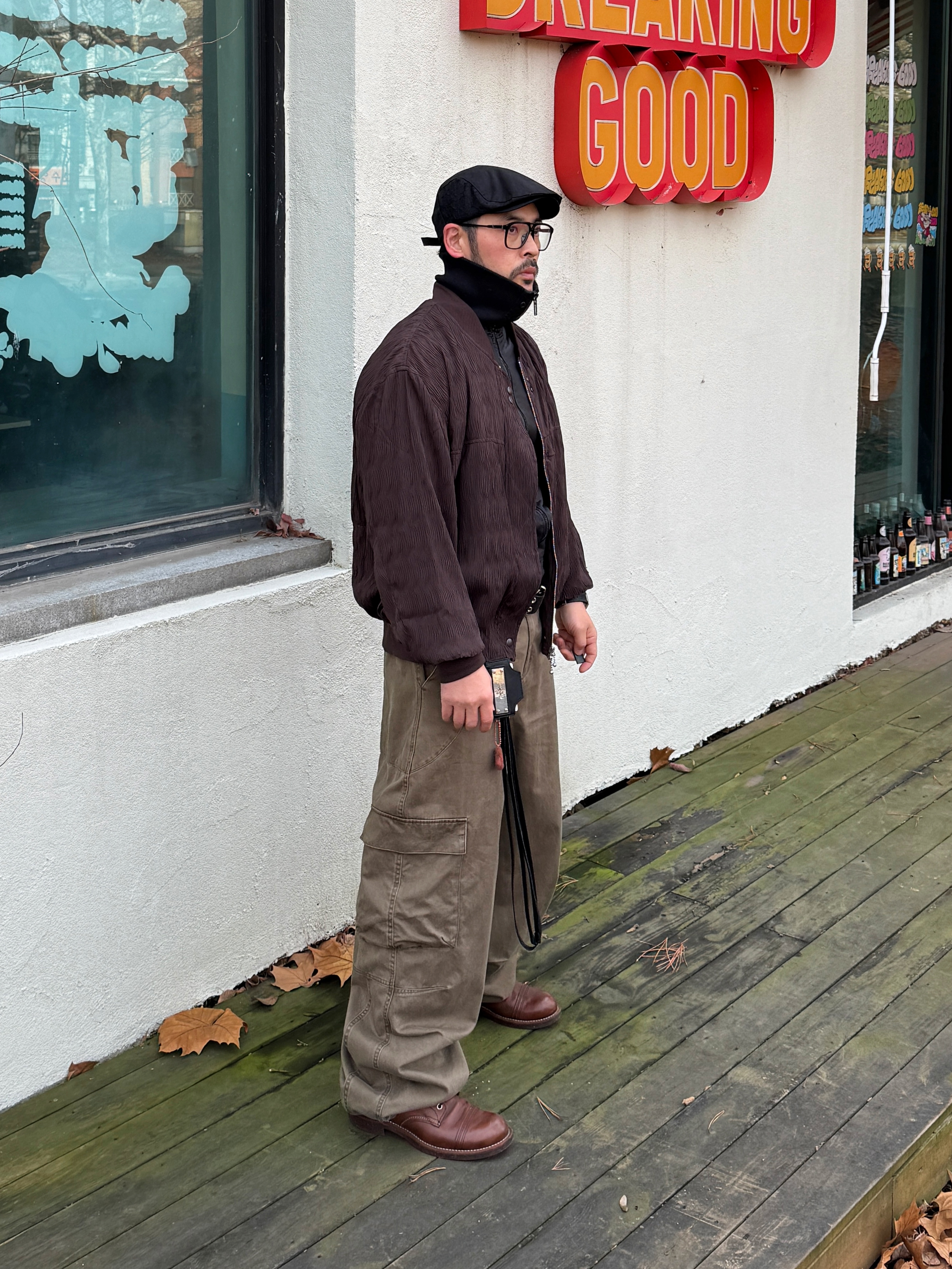 noun Washed Cargo Pants Khaki, Red Wing Iron Ranger 8111 Amber Harness - D 착용 스타일 - 7