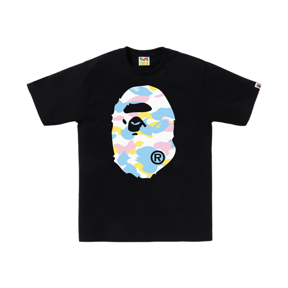 - BAPE New Multi Camo Big Ape Head T-Shirt Black