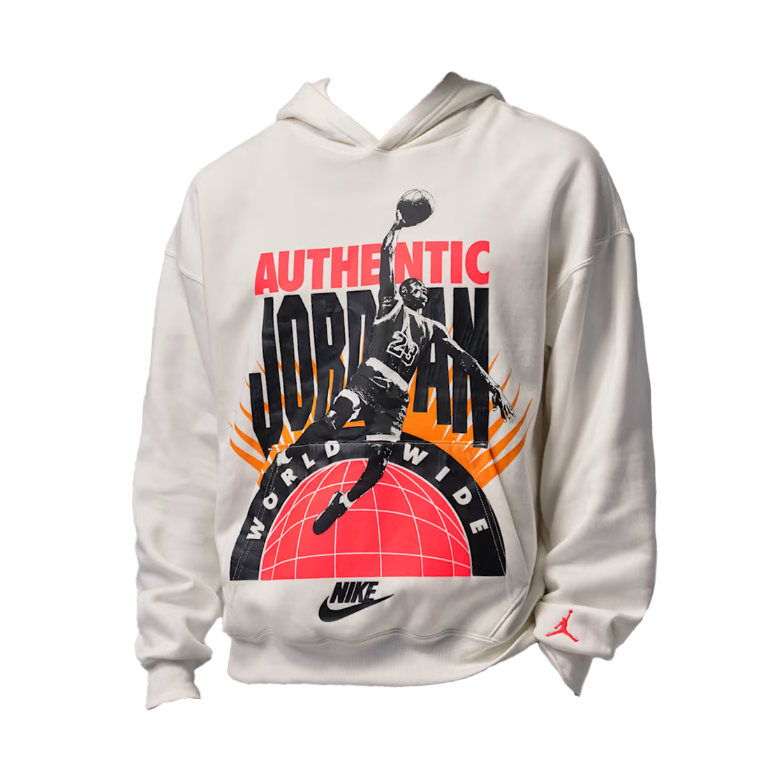 IF1843-133 Jordan Brooklyn Fleece Pullover Hoodie Sail Infrared 23 (IF1843-133)