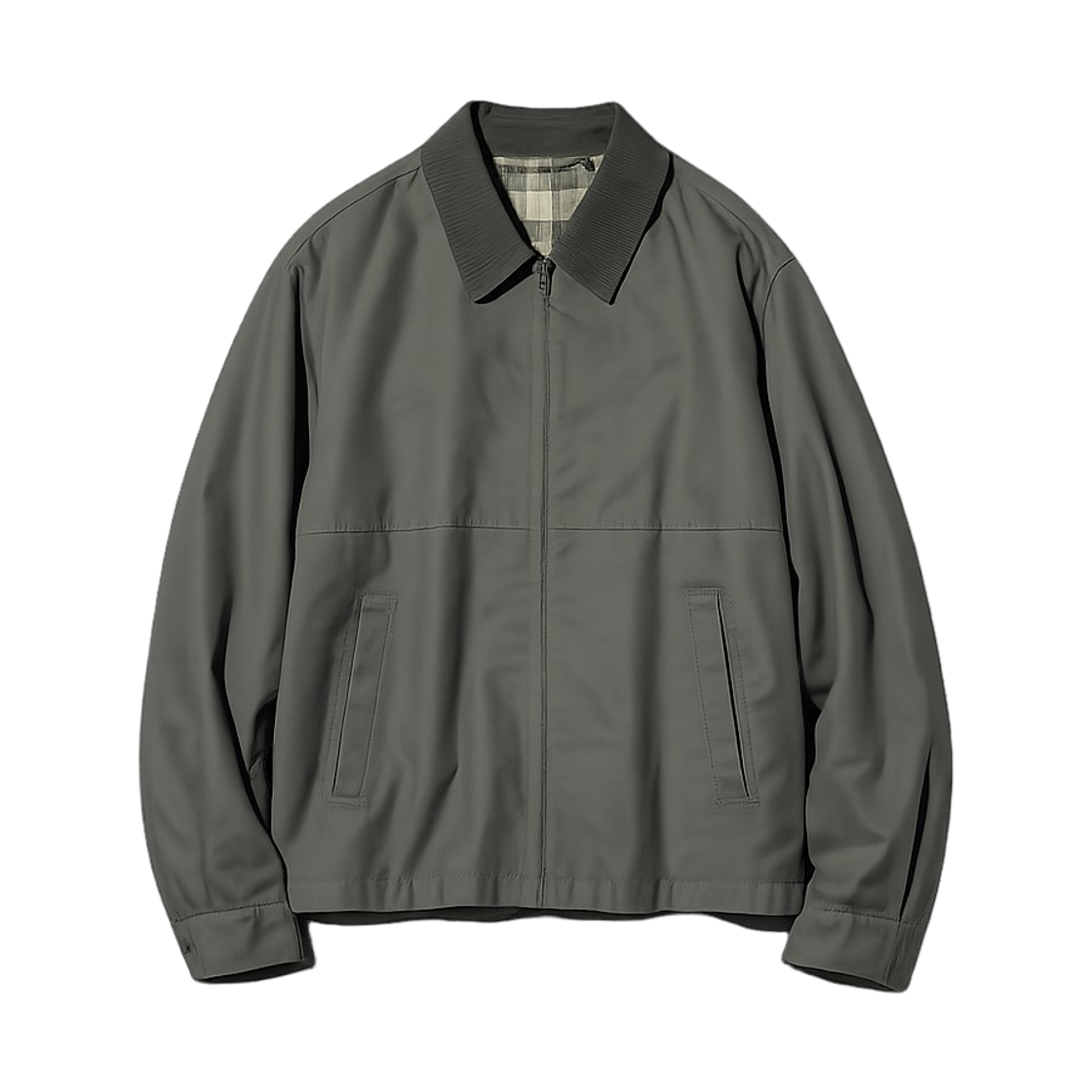 유니클로 집업 쇼트 블루종 올리브 - JP(Uniqlo Zip-up Short Blouson Olive - JP) - 1