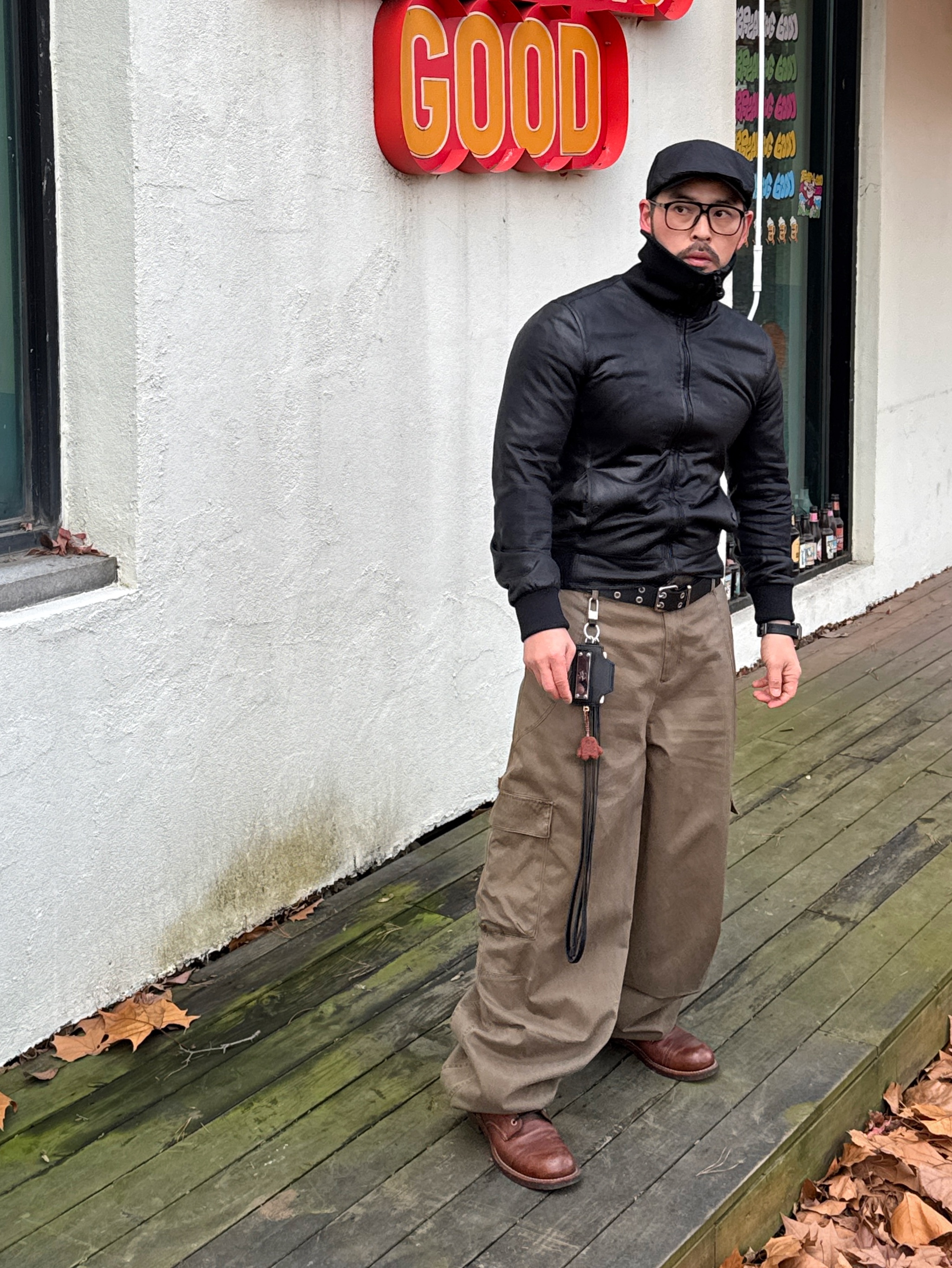 noun Washed Cargo Pants Khaki, Red Wing Iron Ranger 8111 Amber Harness - D 착용 스타일 - 1