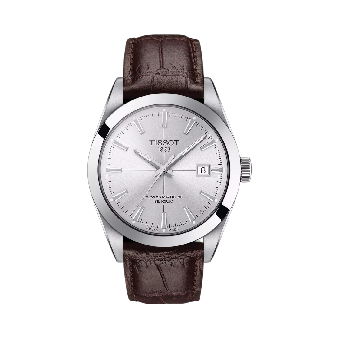 T1274071603101 Tissot Gentleman Powermatic 80 Silicium 40mm Stainless Steel Silver