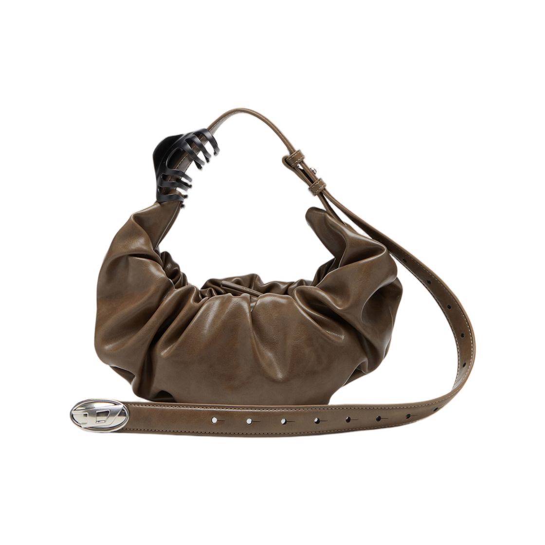X10479P8657-T8029 Diesel Grab-D-Hobo Bag Brown