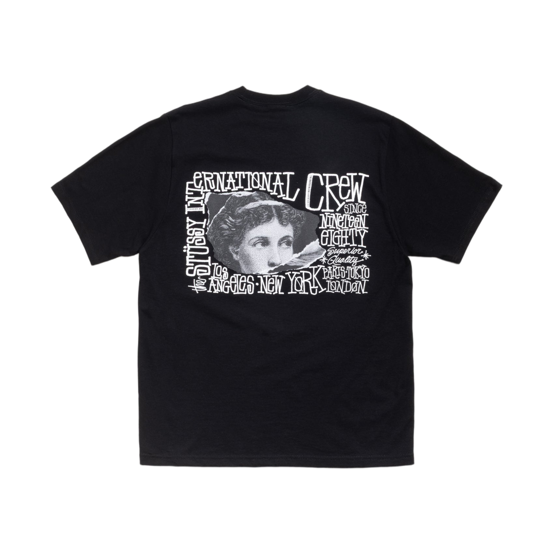 1905175 Stussy Victoria T-Shirts Black