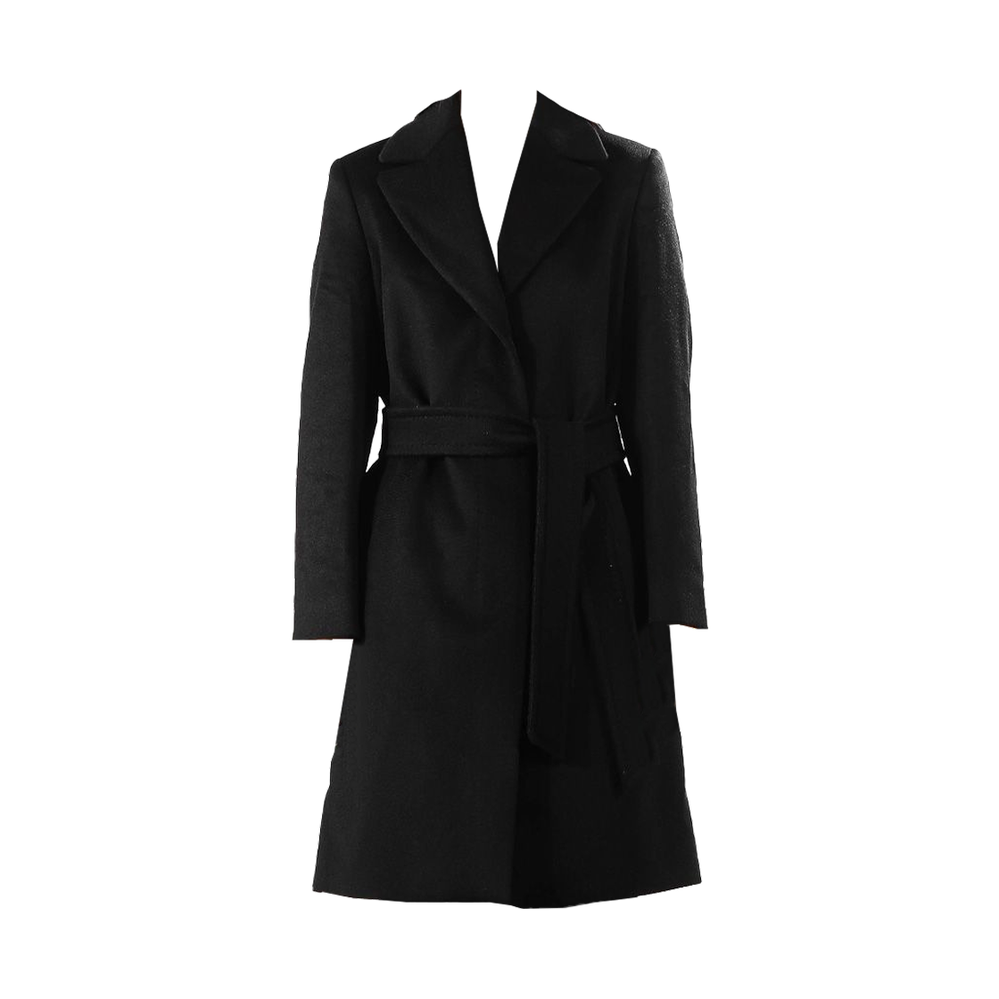 (W) 막스마라 스튜디오 누에보 코트 블랙((W) Max Mara Studio Nuevo Coat Black)