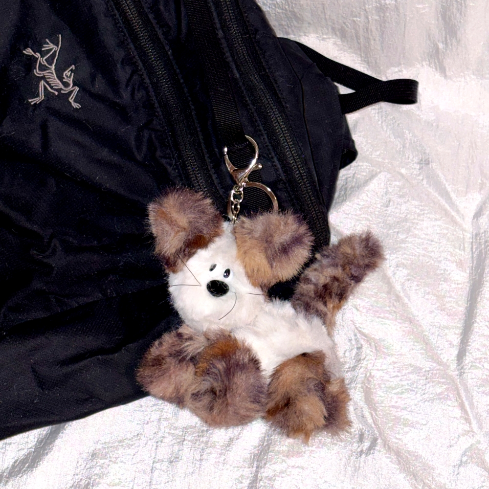 유라이크왓 러브캣 키링 (브라운믹스)(you like what Love cat keyring (brown mix)) - 4