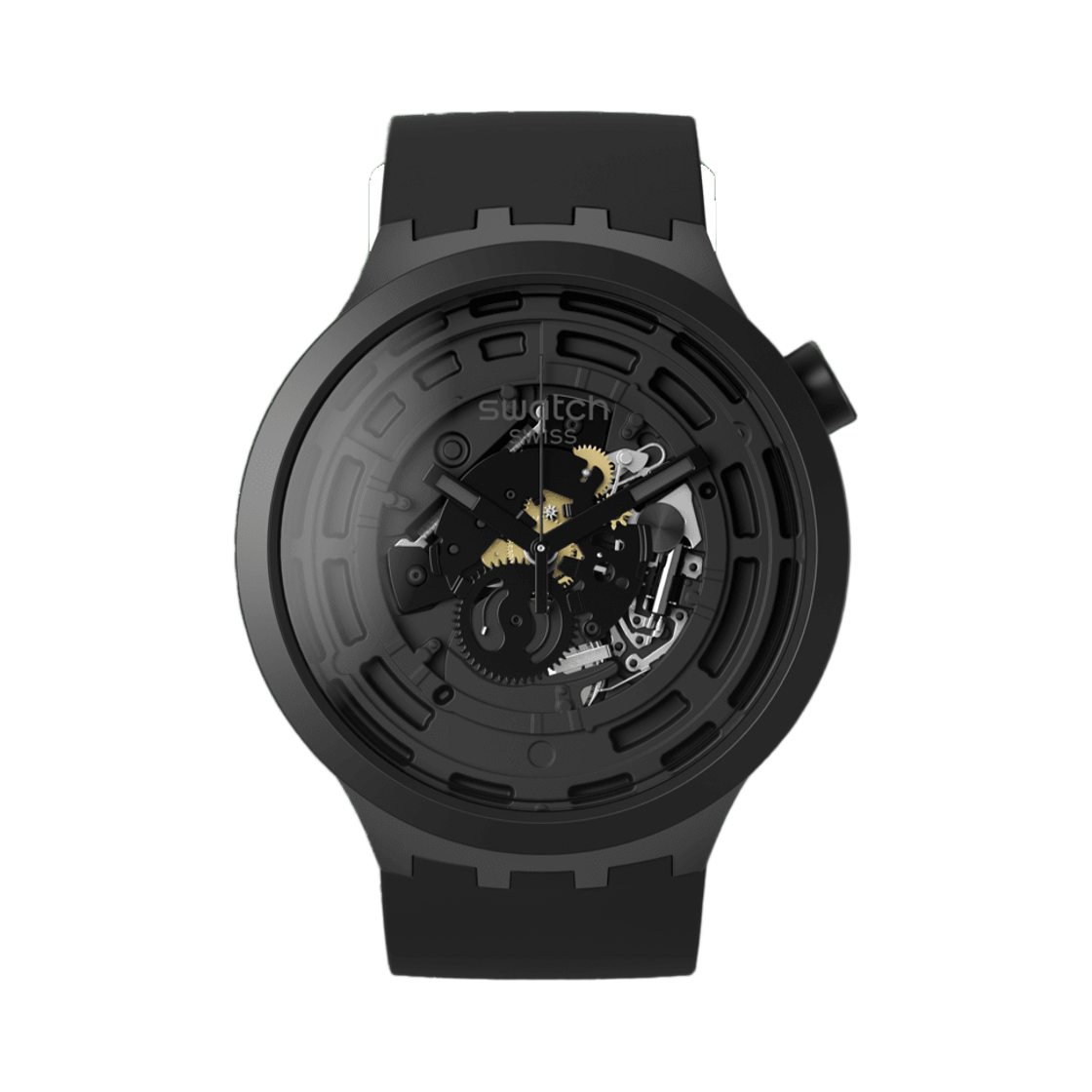 스와치 빅 볼드 바이오세라믹 C-블랙 47mm 쿼츠 블랙(Swatch Big Bold Bioceramic C-Black 47mm Quartz Black)