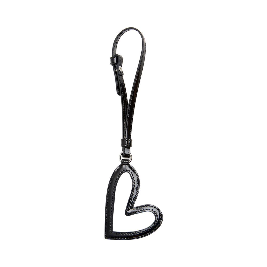 X10212P6255-HA881 Diesel Play Mirror Charm with Glossy Finish Black