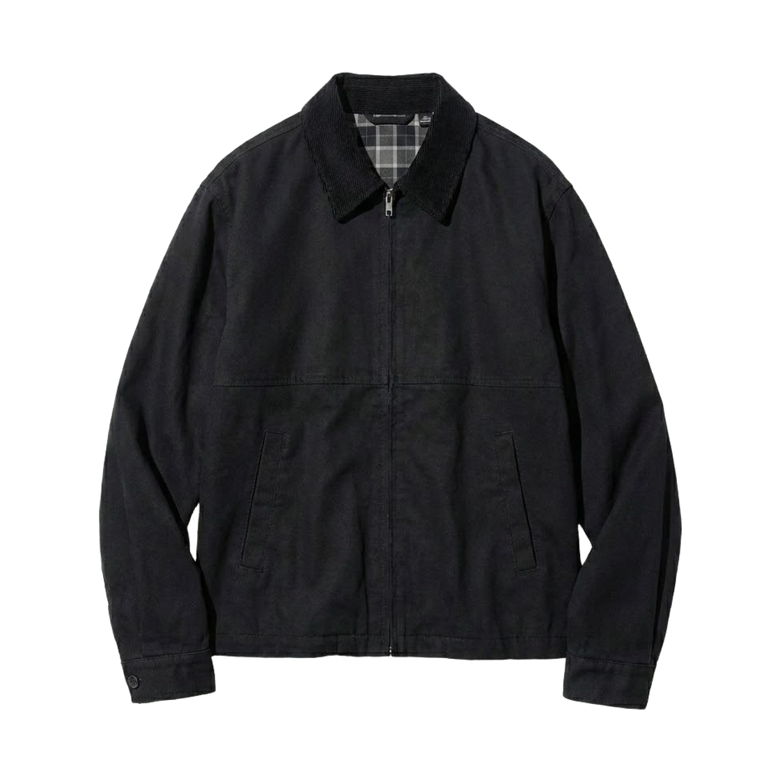 유니클로 집업 쇼트 블루종 블랙 - JP(Uniqlo Zip-up Short Blouson Black - JP)