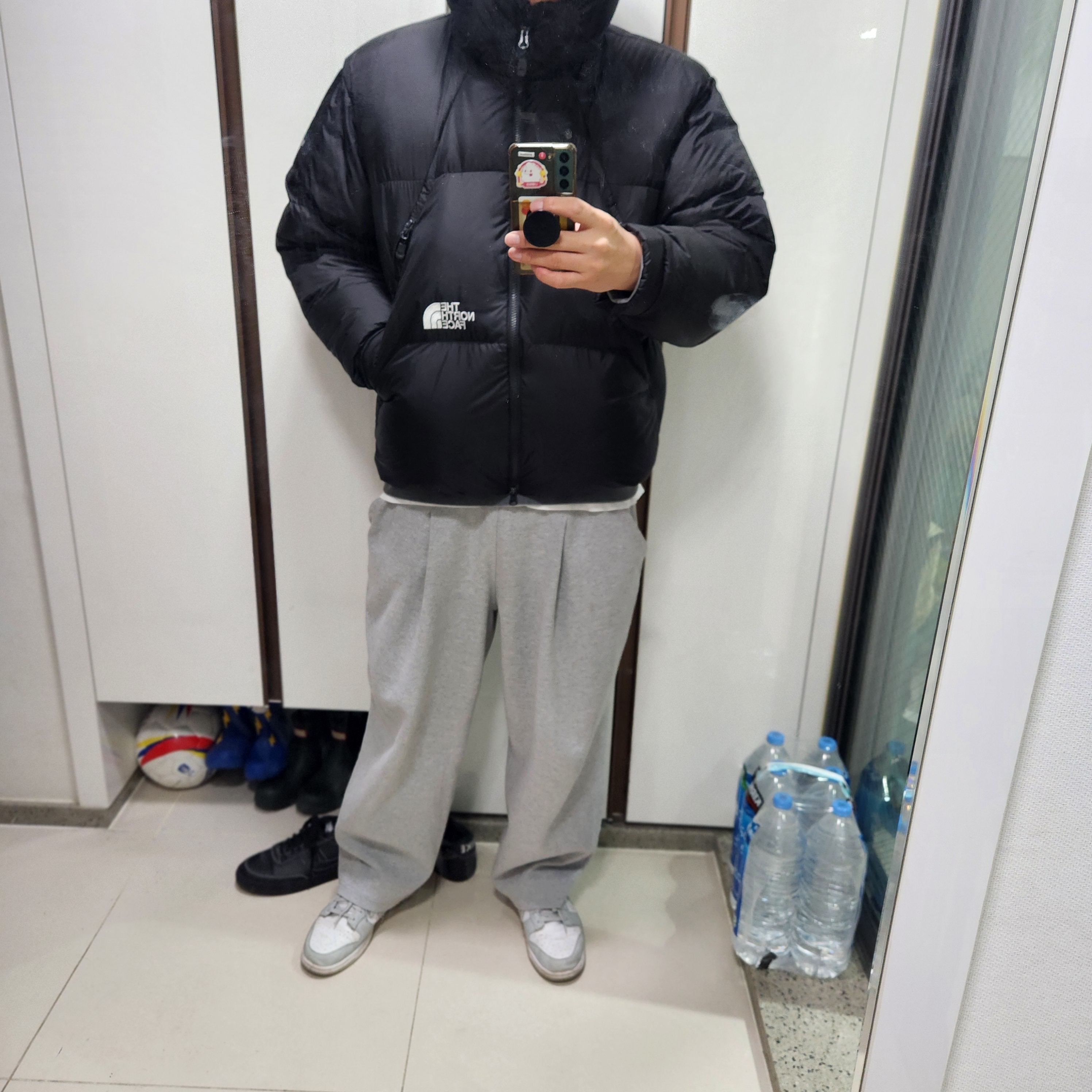 The North Face White Label Project Down Jacket RDS Black - 25FW 착용 스타일 - 3
