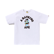 BAPE New Multi Camo College T-Shirt White
