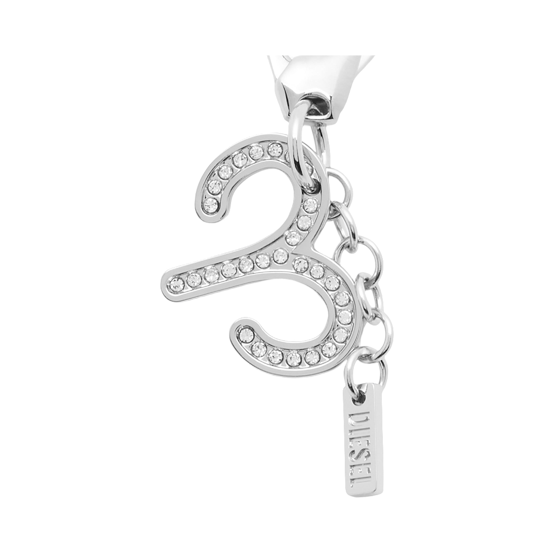 디젤 참 에리즈 메탈 에리즈 참 라인스톤 실버(Diesel Charm Aries Metal Aries Charm with Rhinestones Silver) - 1