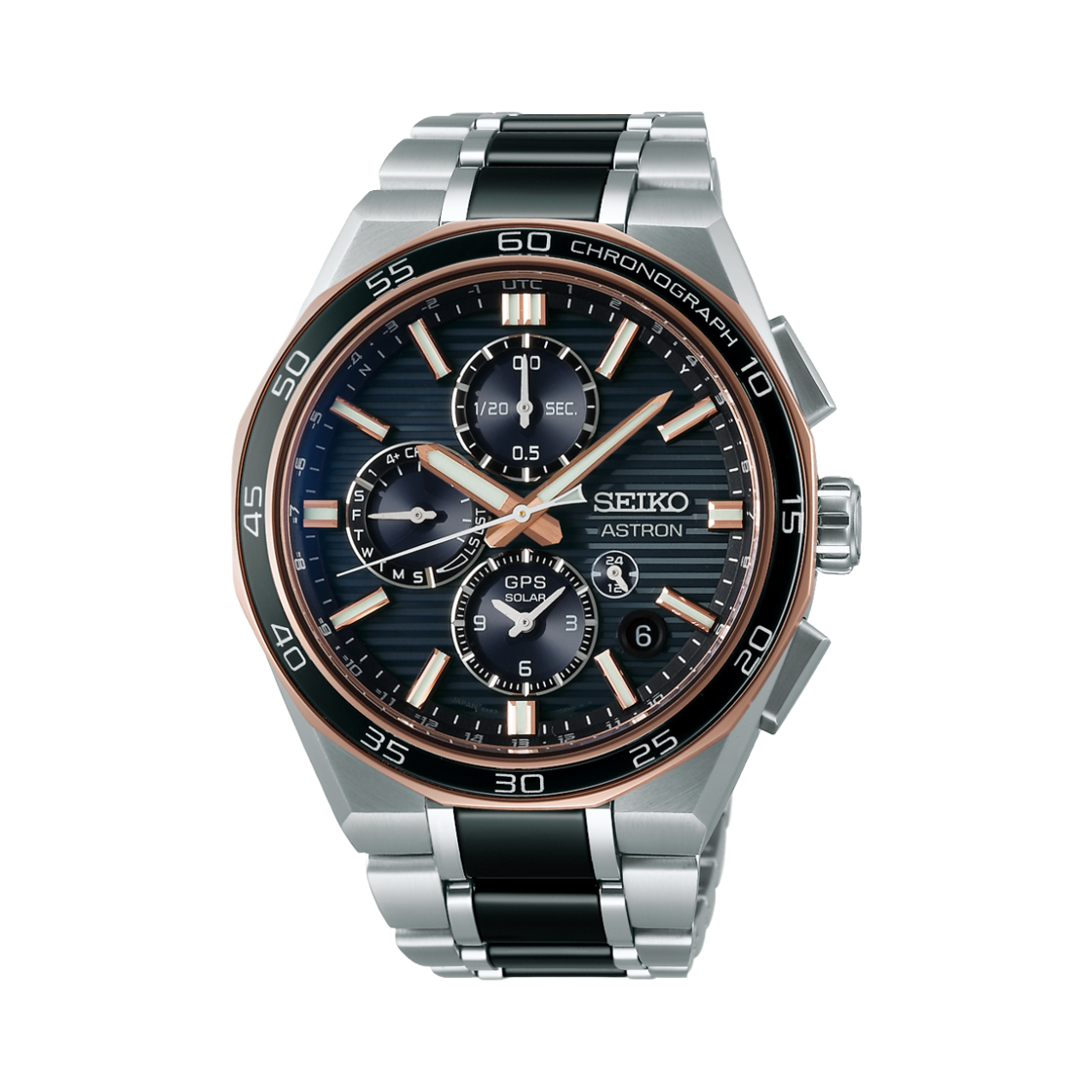 세이코 아스트론 SSH180 GPS 솔라 44.3mm 스테인리스 스틸 블랙 | Seiko | KREAM