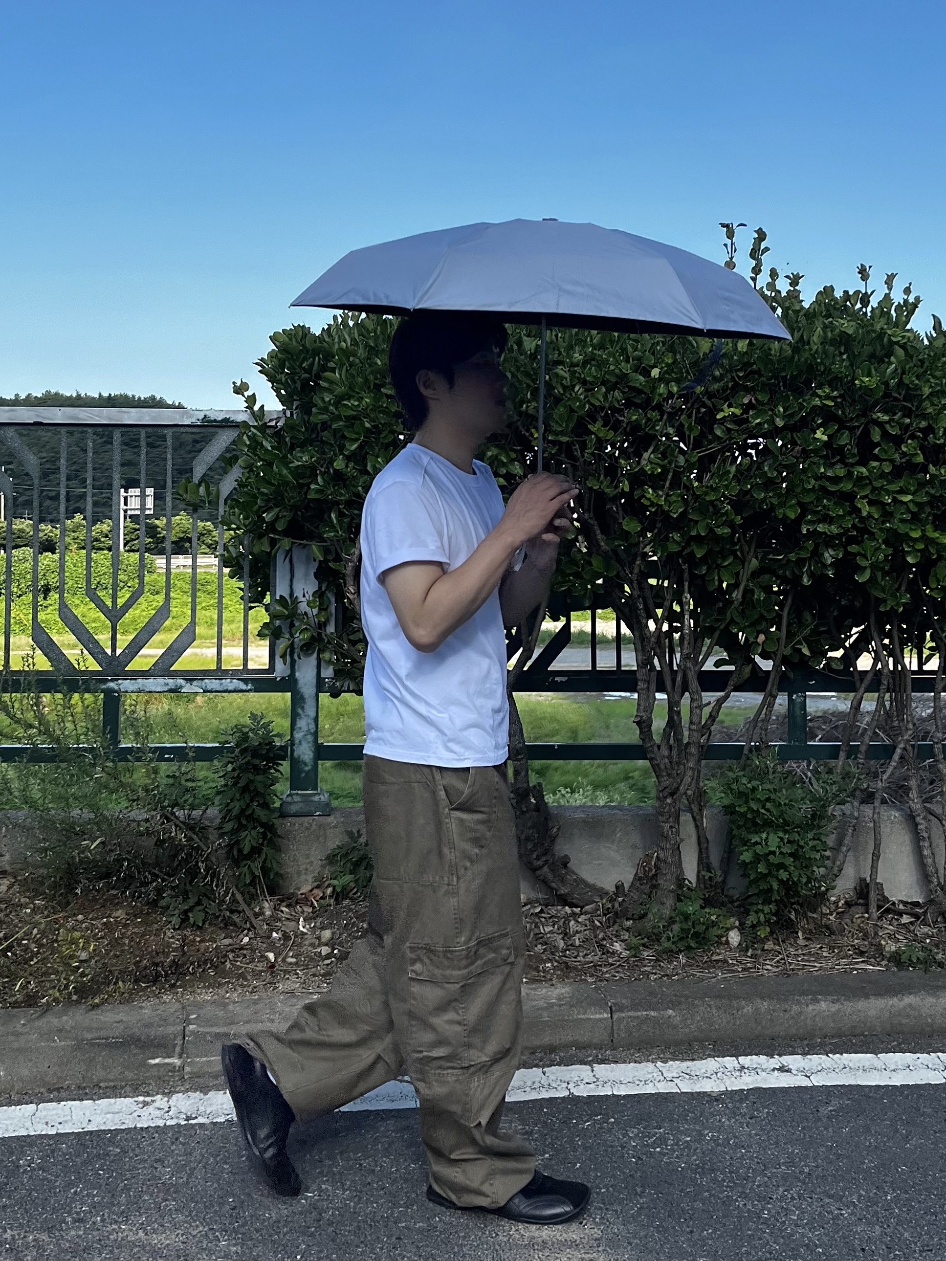 noun Washed Cargo Pants Khaki, Pemont Square Black 착용 스타일 - 2