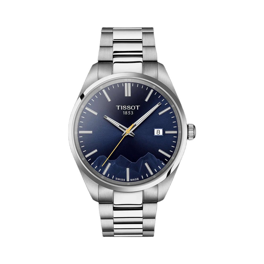 T1504101104102 Tissot PR 100 Jungfraubahn Quartz 40mm Stainless Steel Blue