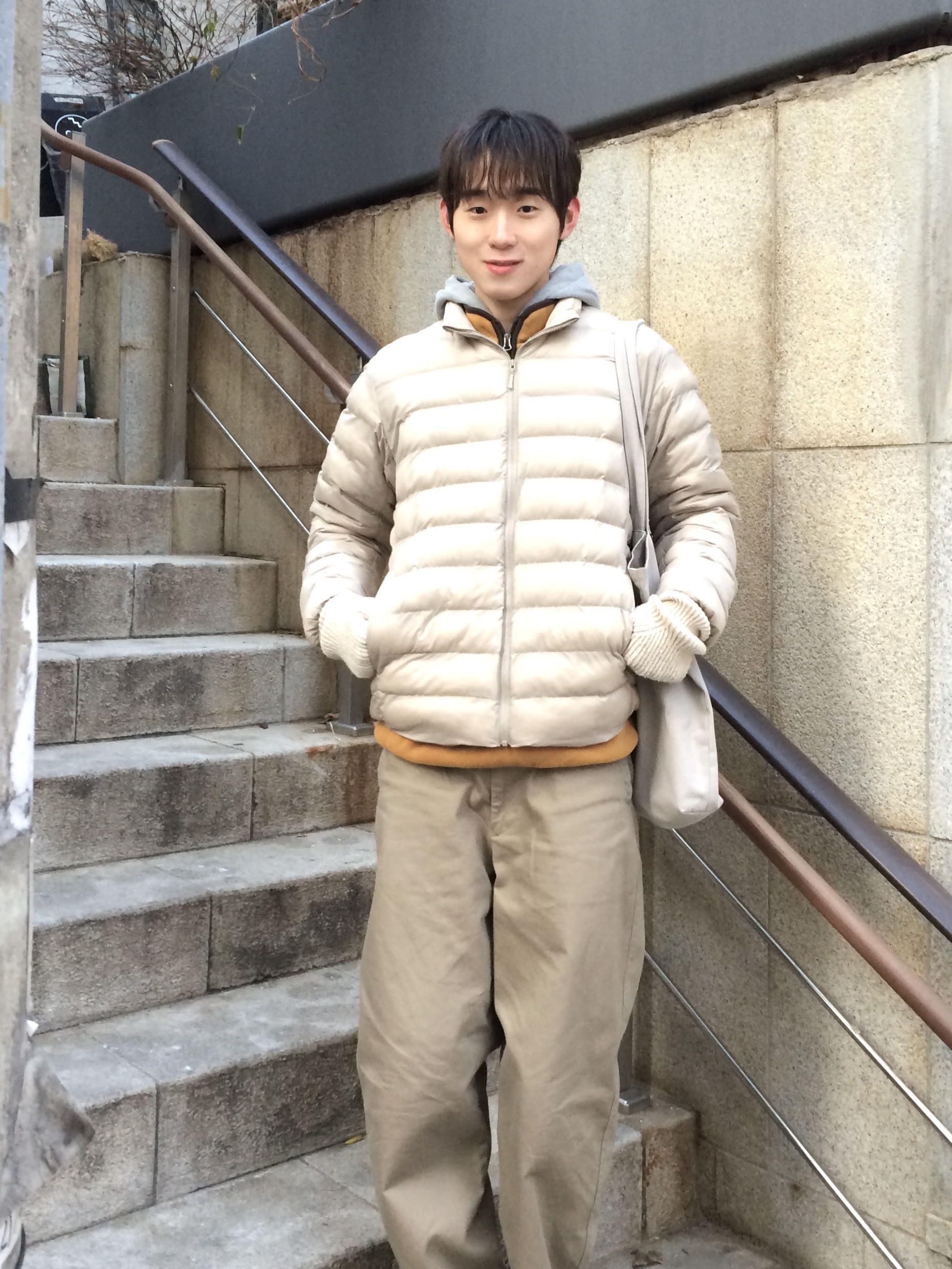 Dr. Martens 1461 Crazy Horse Dark Brown 착용 스타일 - 4