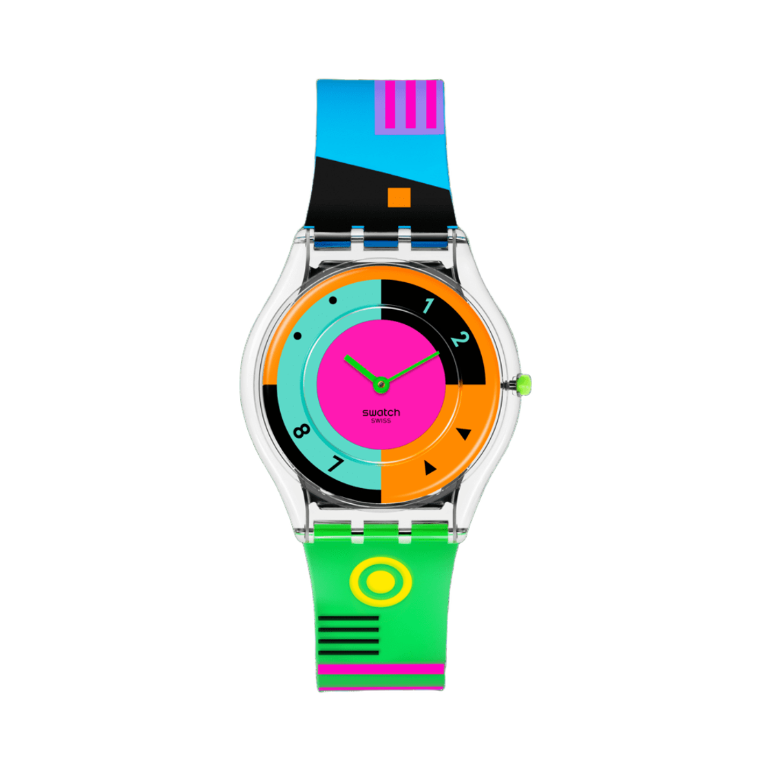 스와치 네온 핫 레이서 34mm 쿼츠 멀티컬러(Swatch Neon Hot Racer 34mm Quartz Multicolor) - 1