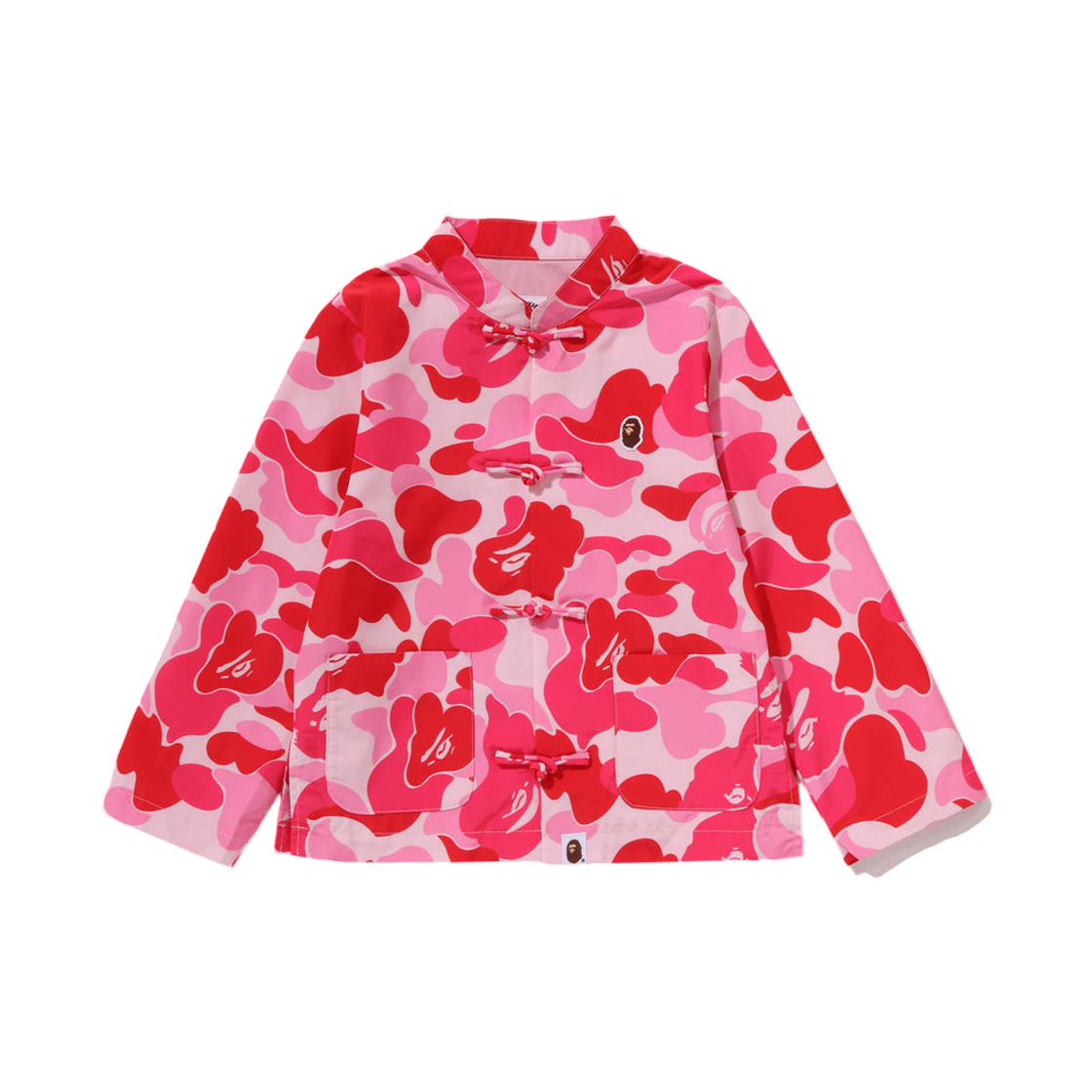 (키즈) 베이프 ABC 카모 차이나 자켓-1 핑크((Kids) BAPE ABC Camo China Jacket-1 Pink) - 1