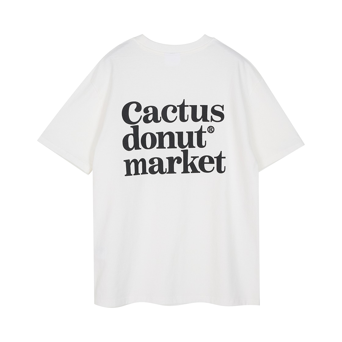 캑터스도넛마켓 CDM 러버 티셔츠 – 화이트
