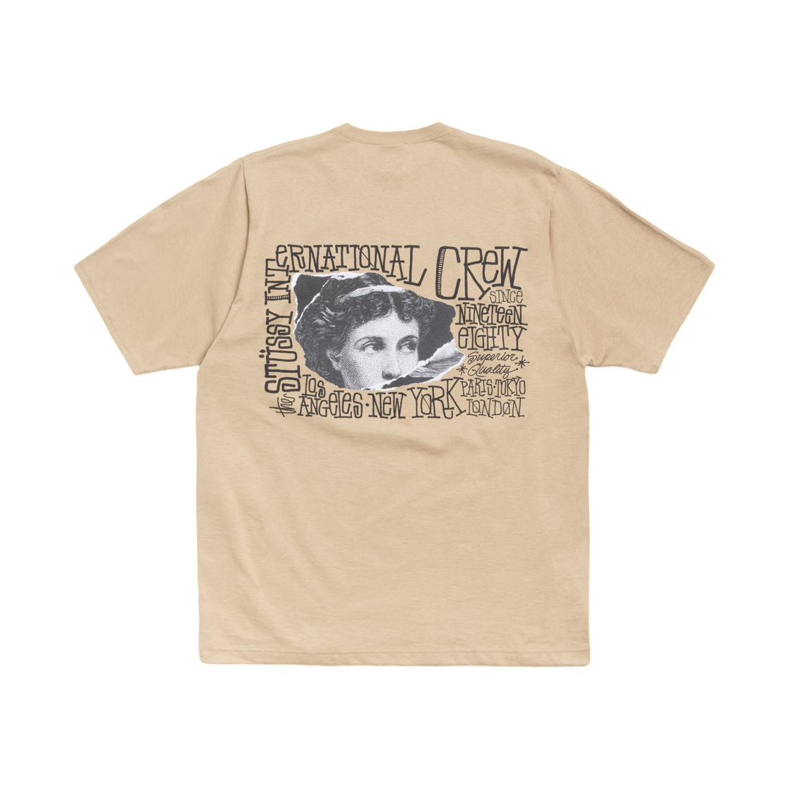 1905175 Stussy Victoria T-Shirts Khaki