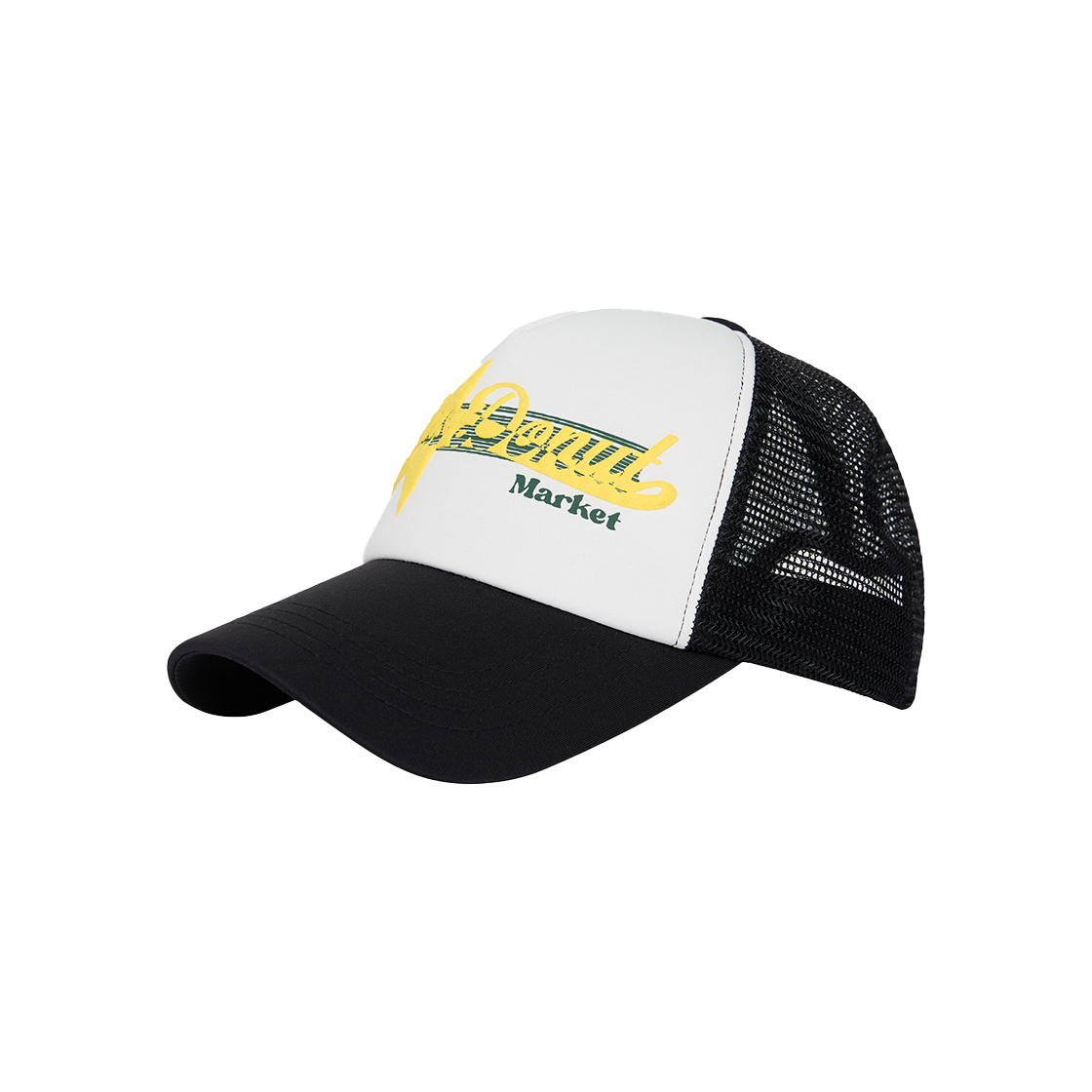 25SSCDMBC02BLK Cactusdonutmarket Logo Star Mesh Ball Cap - Black