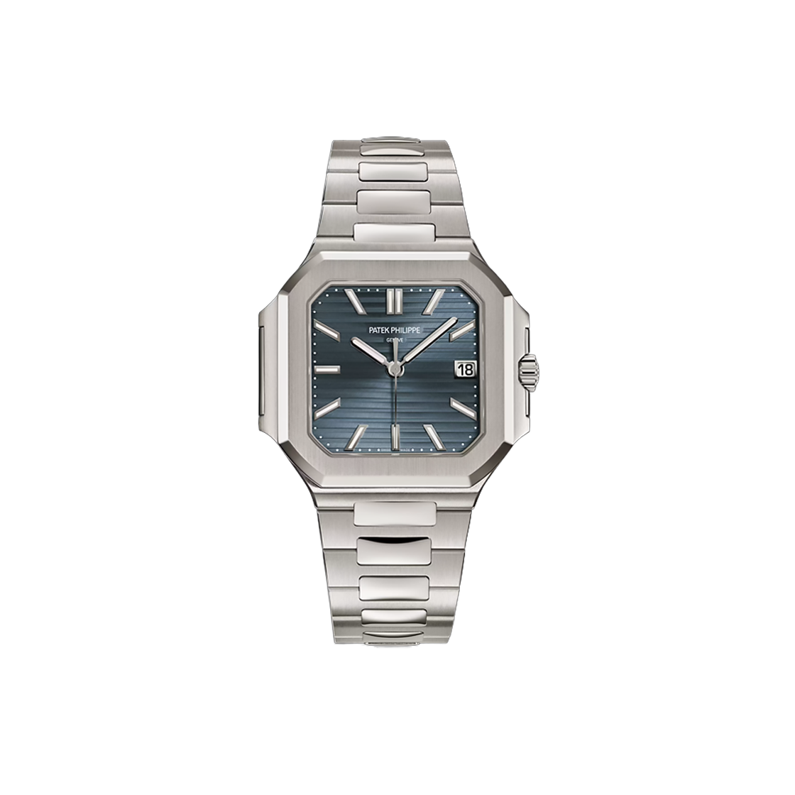 파텍필립 큐비투스 40-7128/1G-001 선버스트 블루 그레이 바 NO.7143(Patek Philippe Qubit 40-7128/1G-001 Sunburst Blue Gray Bar NO.7143) - 1