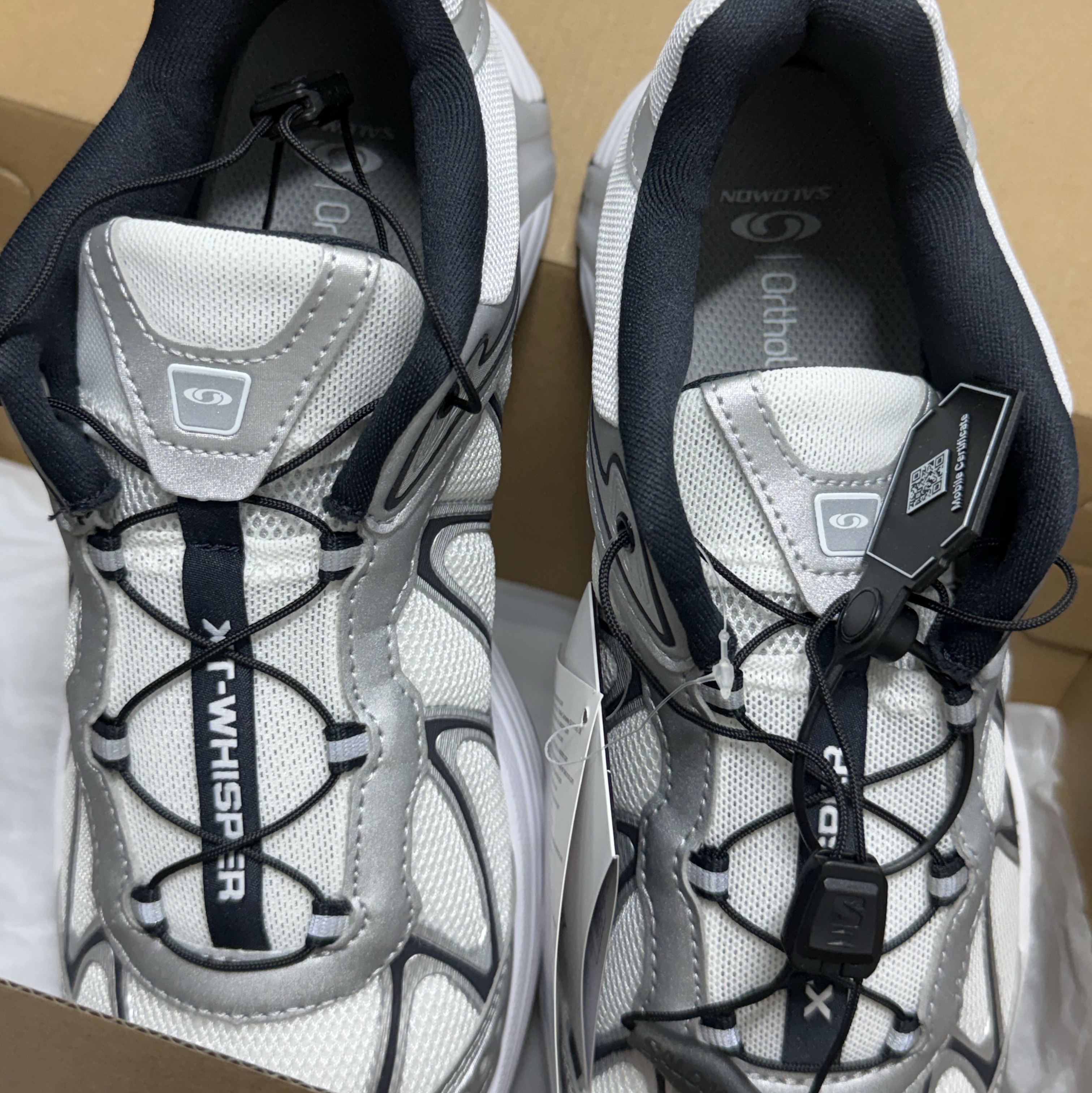 Salomon XT-Whisper White Silver 착용 스타일 - 2
